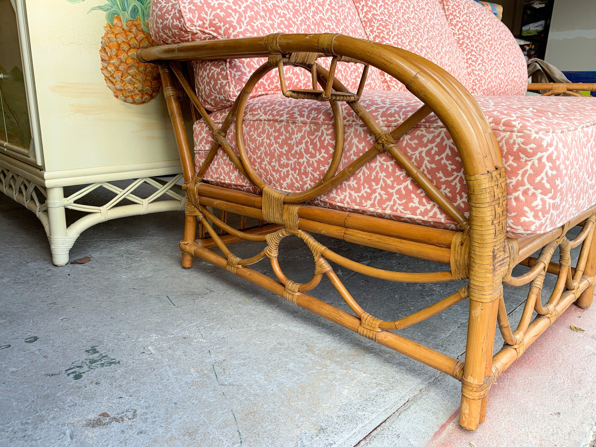 Rattan Island Chic Couch - Image 5