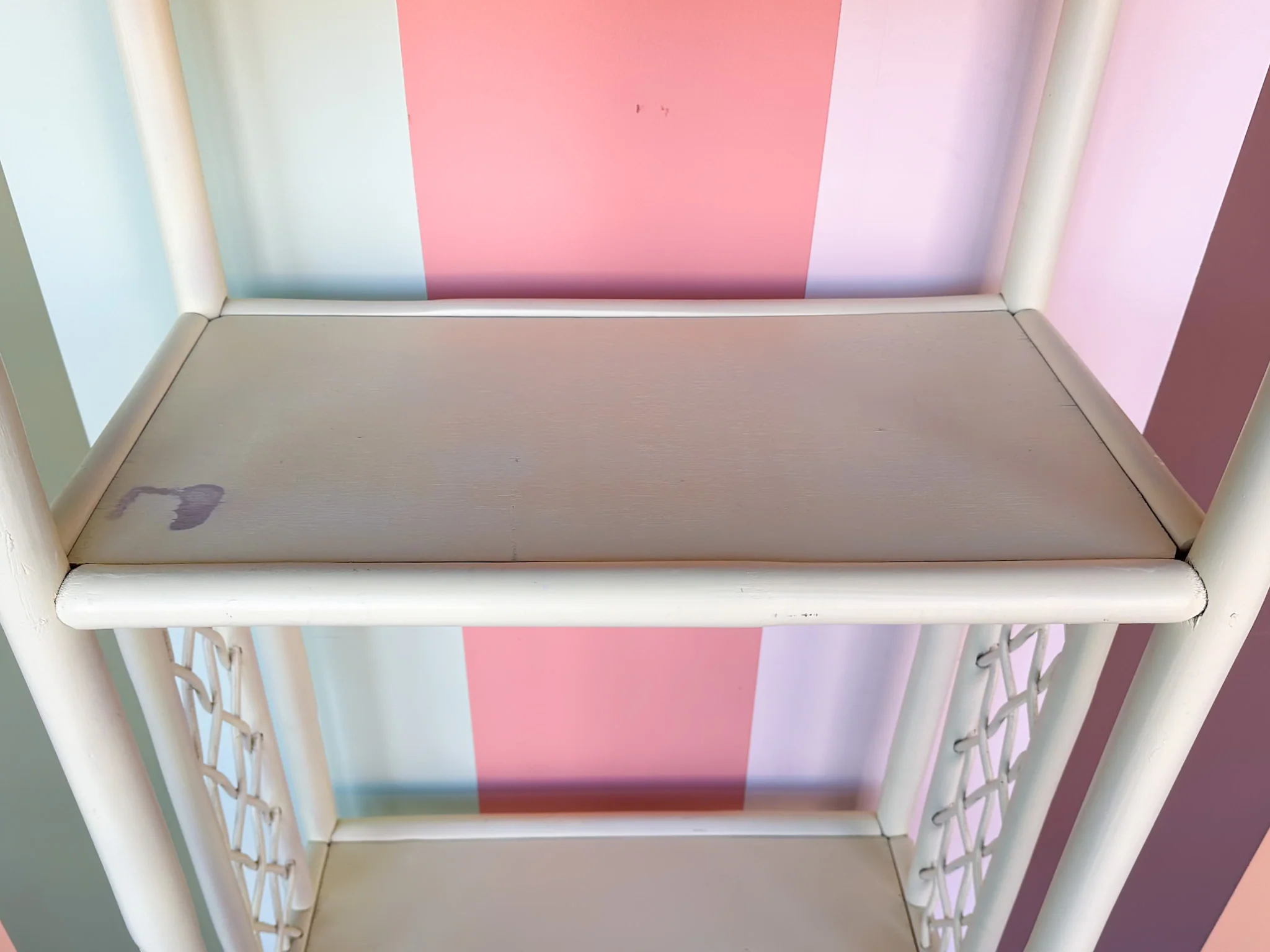Rattan Lattice Etagere - Image 4