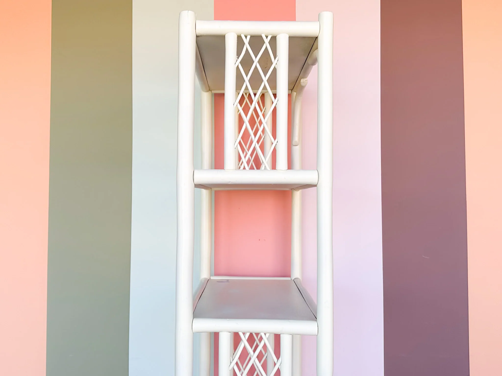 Rattan Lattice Etagere - Image 8