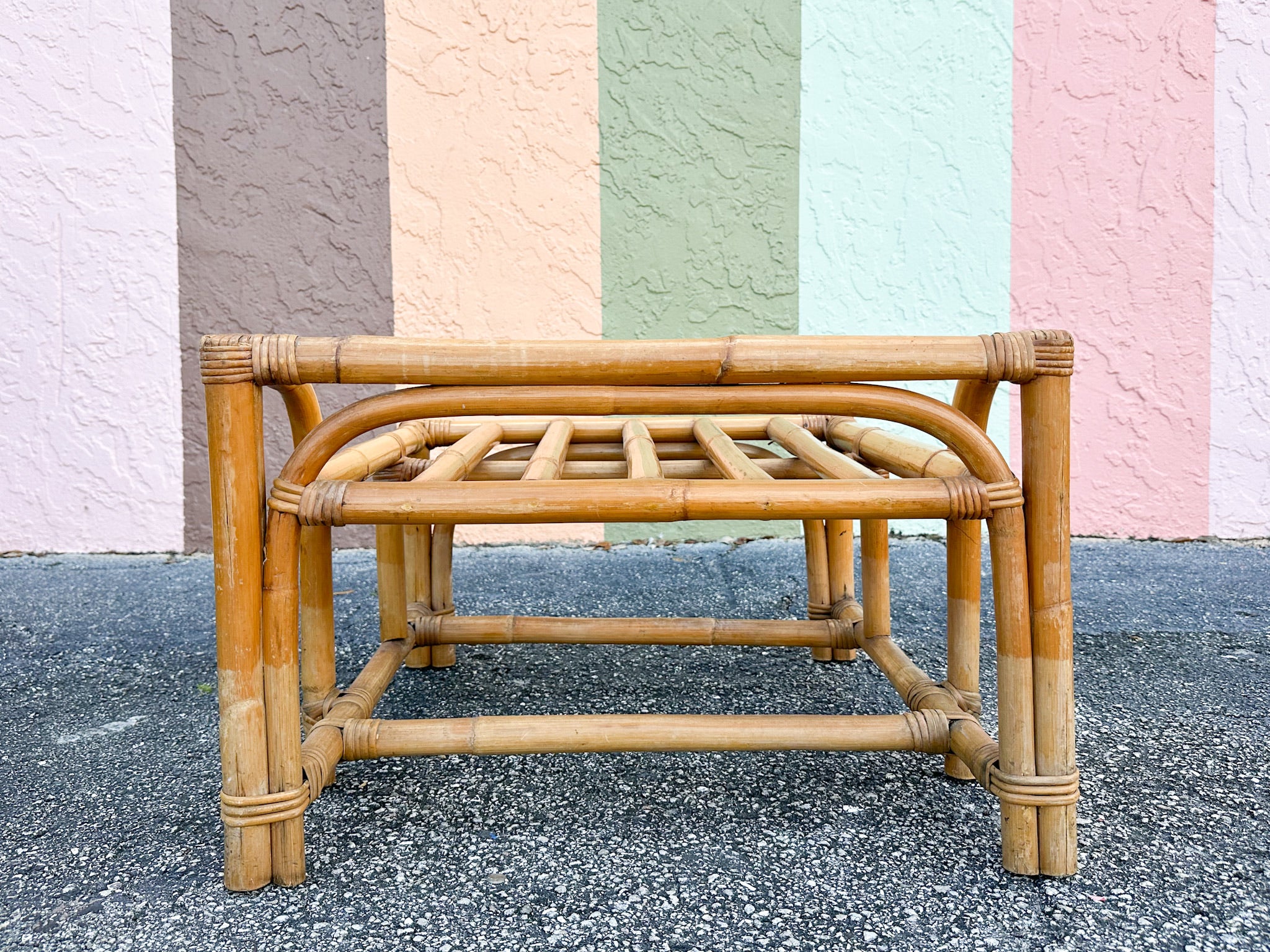 Rattan Lounge Chair and Ottoman - Image 17
