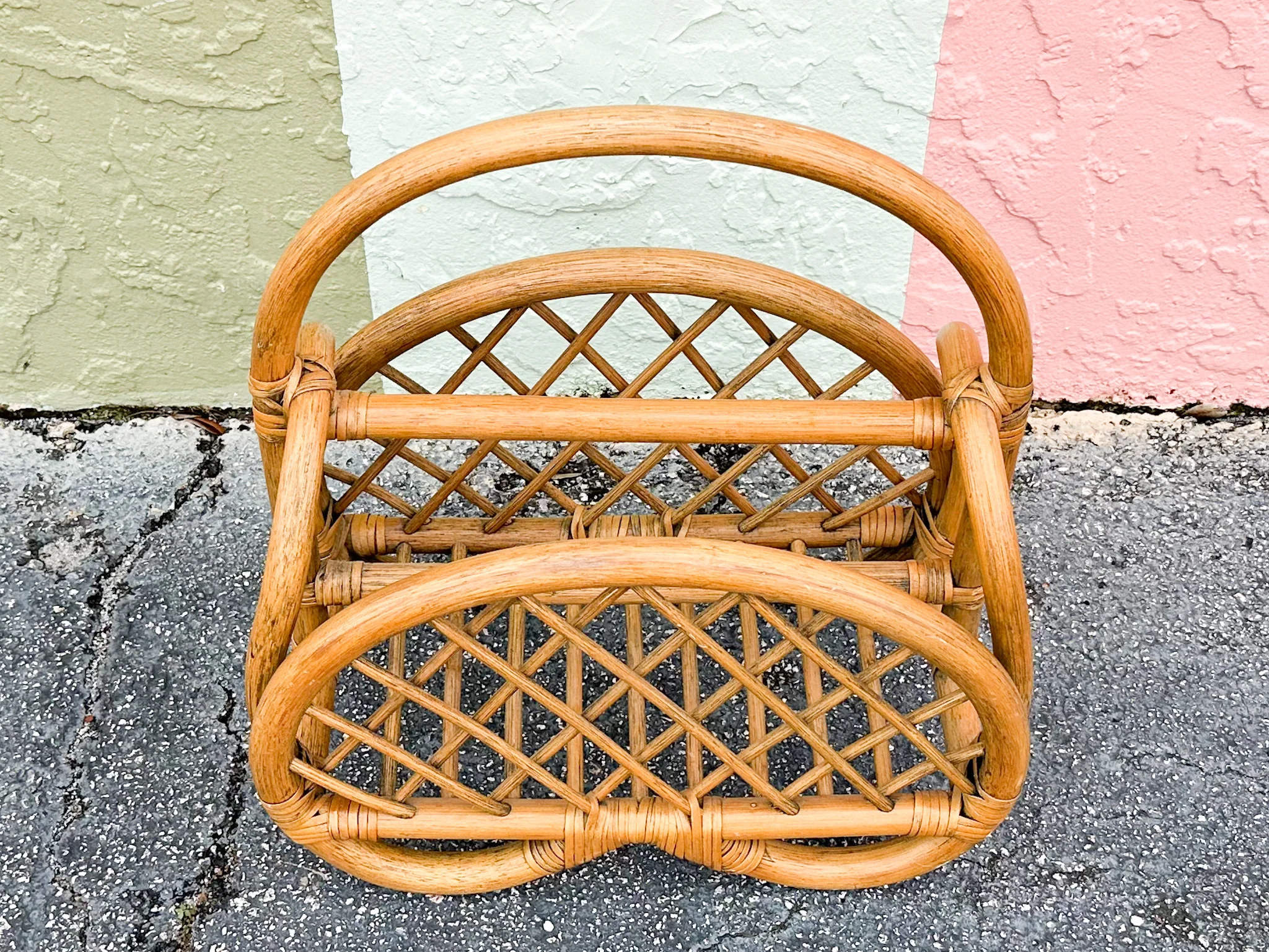 Rattan Magazine Rack - Image 2