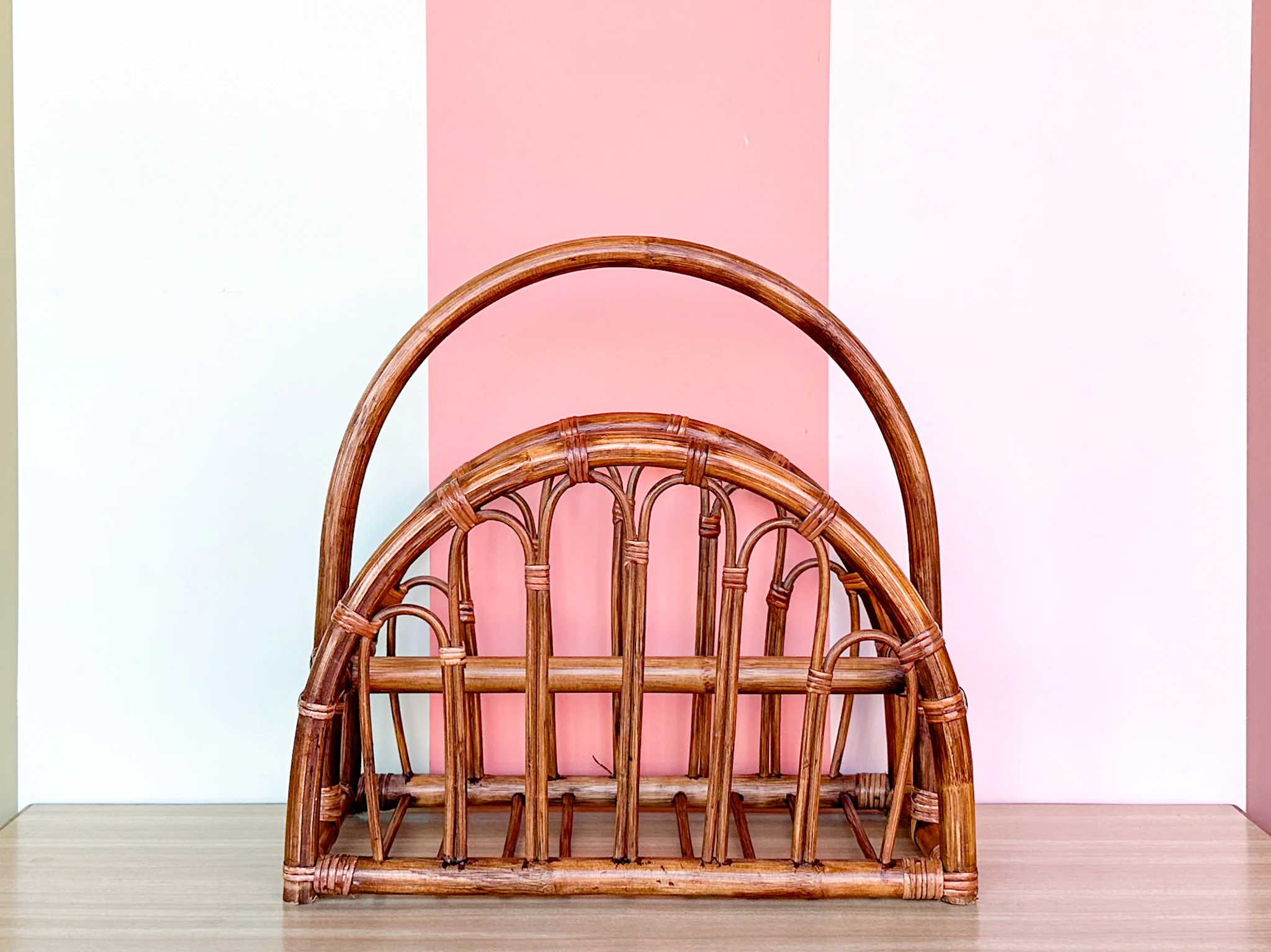 Rattan Magazine Rack