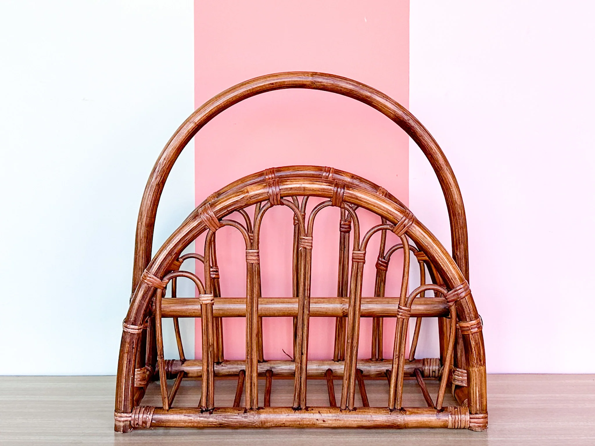 Rattan Magazine Rack - Image 3