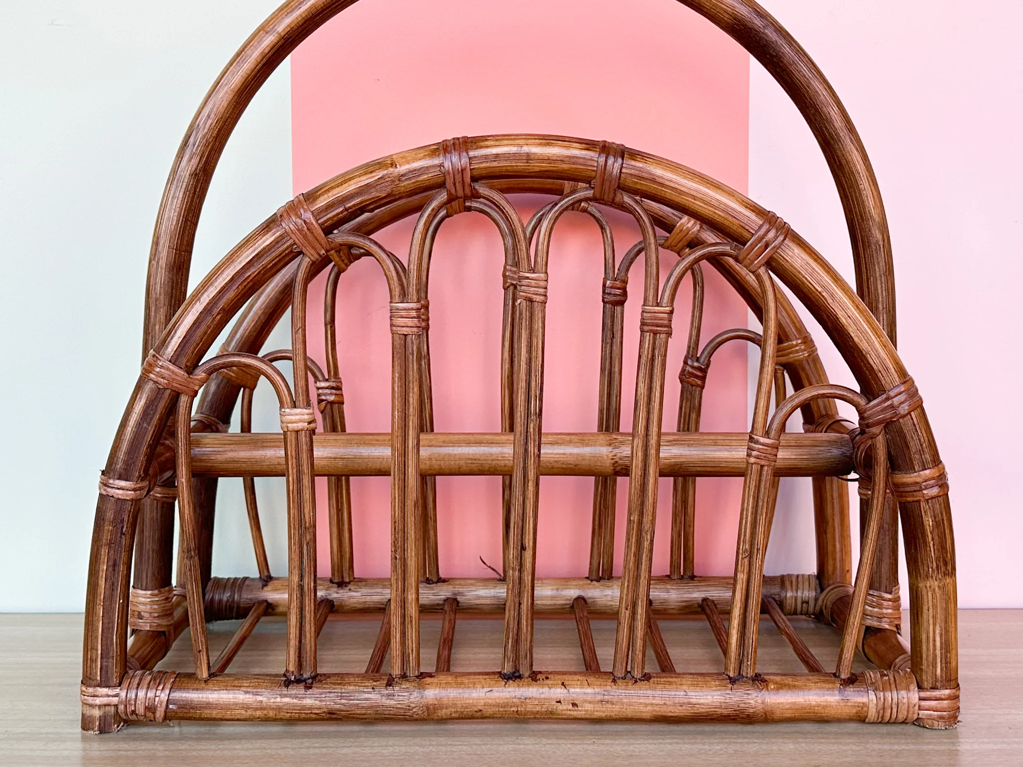 Rattan Magazine Rack - Image 5