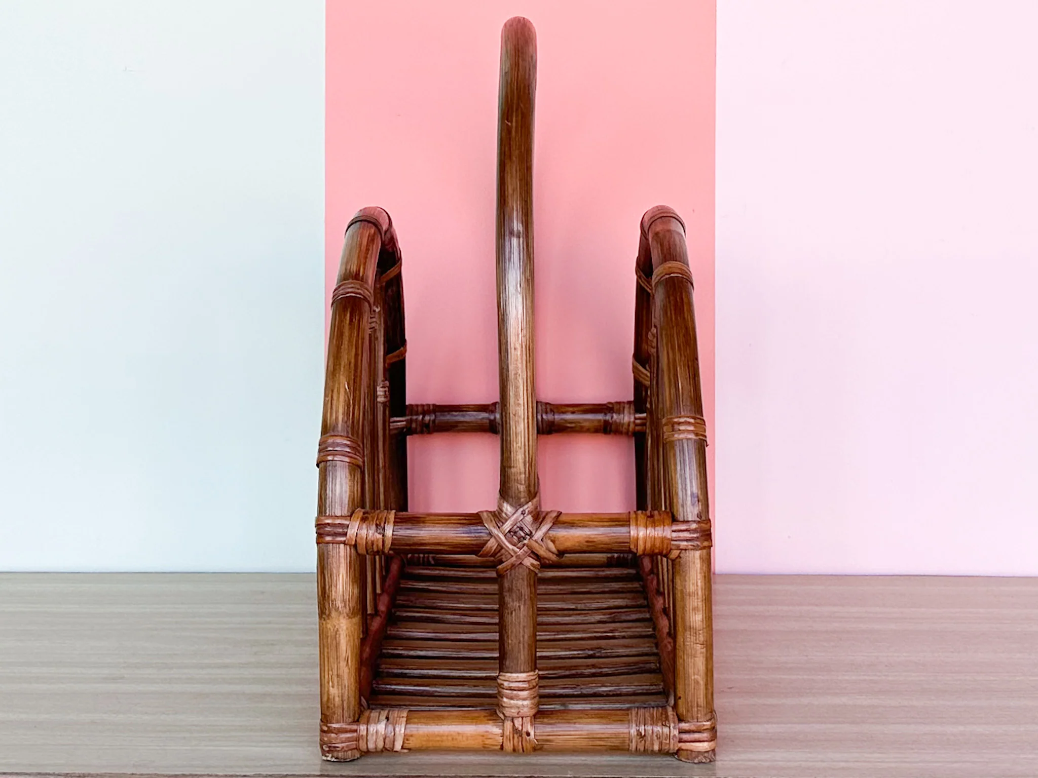 Rattan Magazine Rack - Image 6
