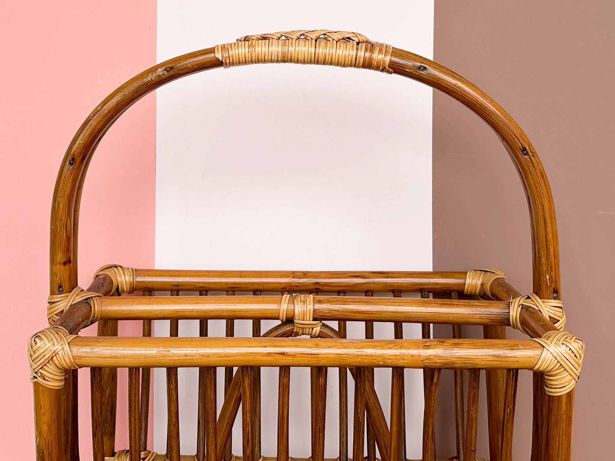 Rattan Magazine Rack - Image 2