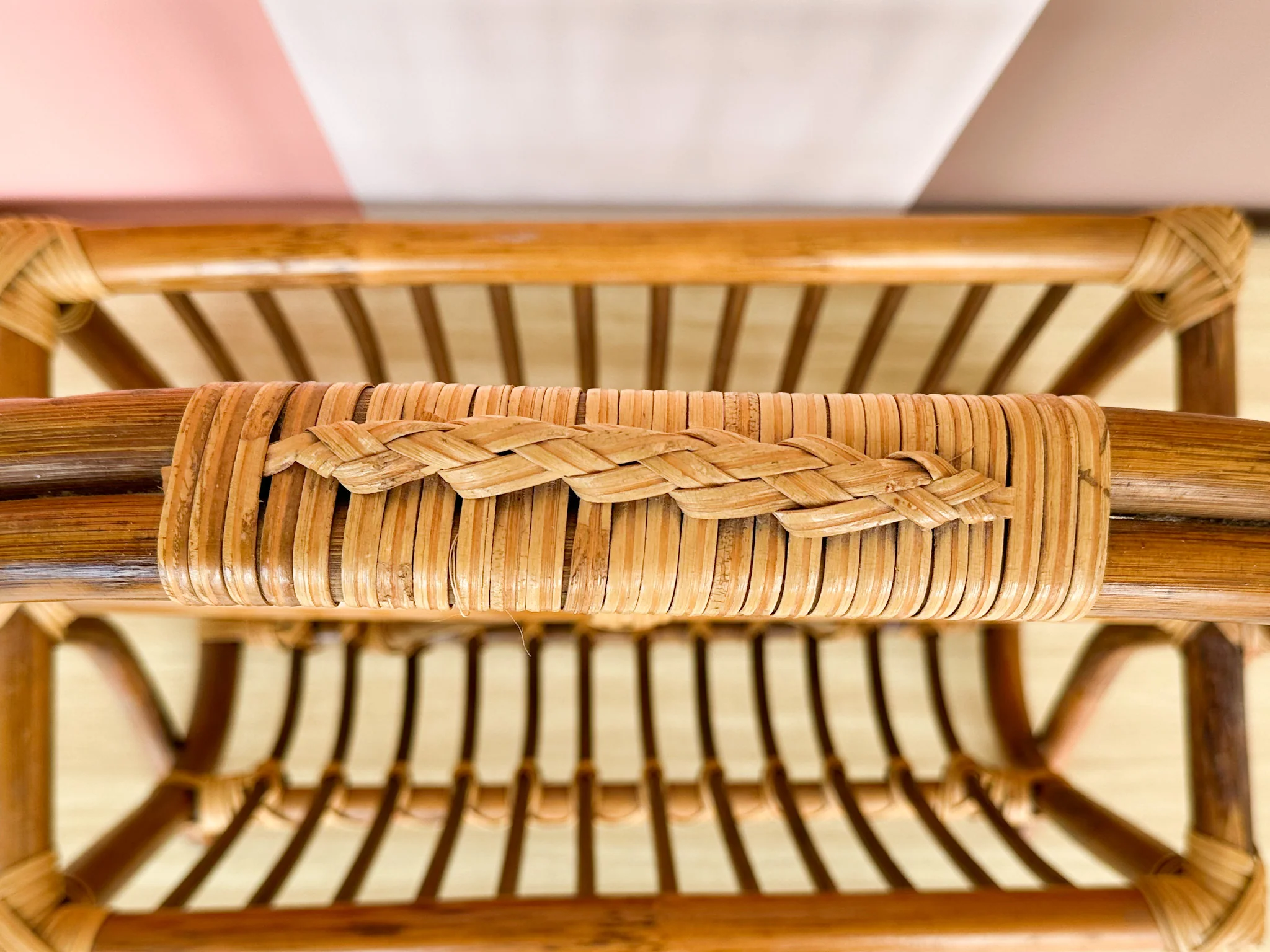 Rattan Magazine Rack - Image 4