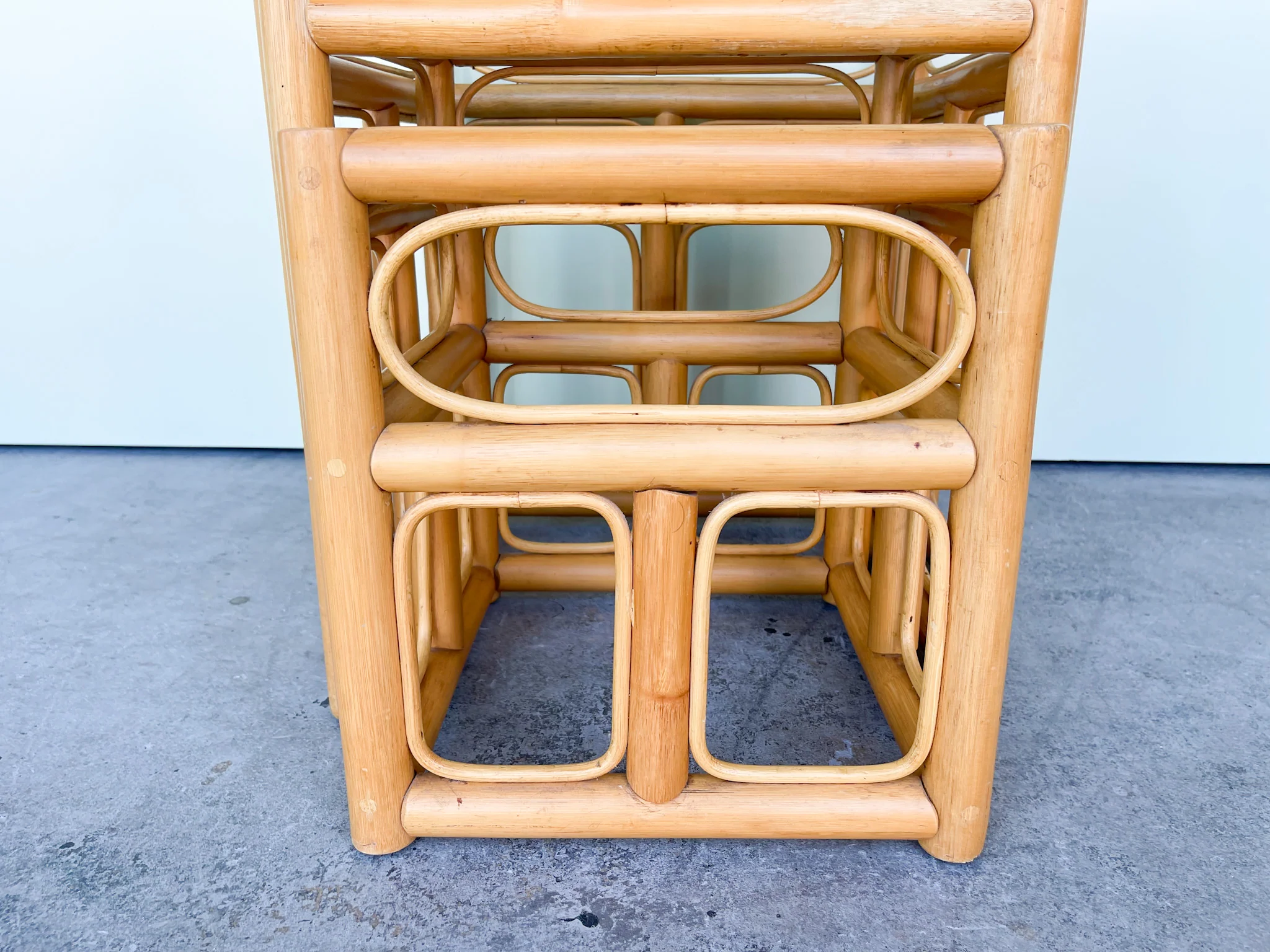 Rattan Nesting Tables - Image 5