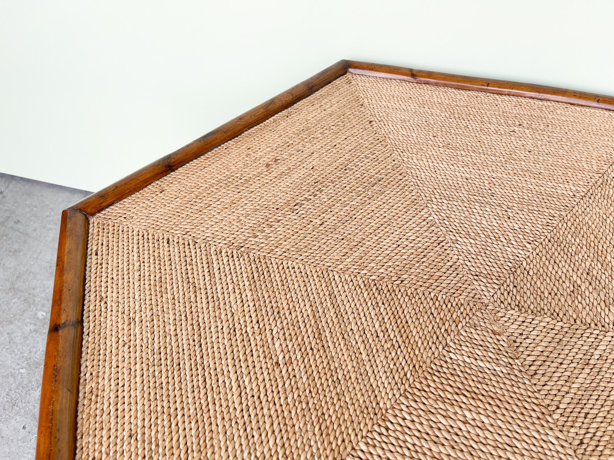 Rattan Hexagon Coffee Table - Image 3
