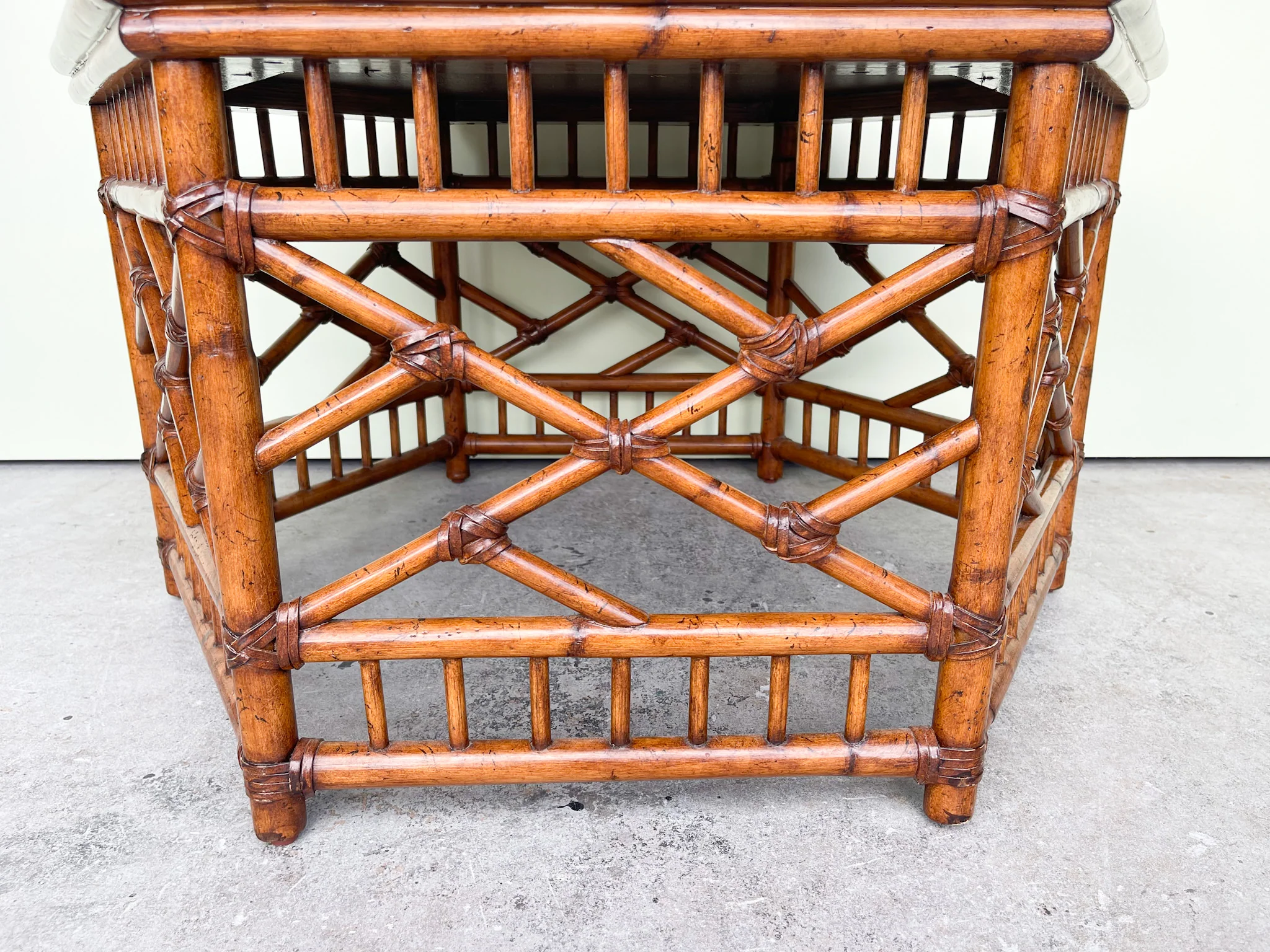 Rattan Hexagon Coffee Table - Image 5