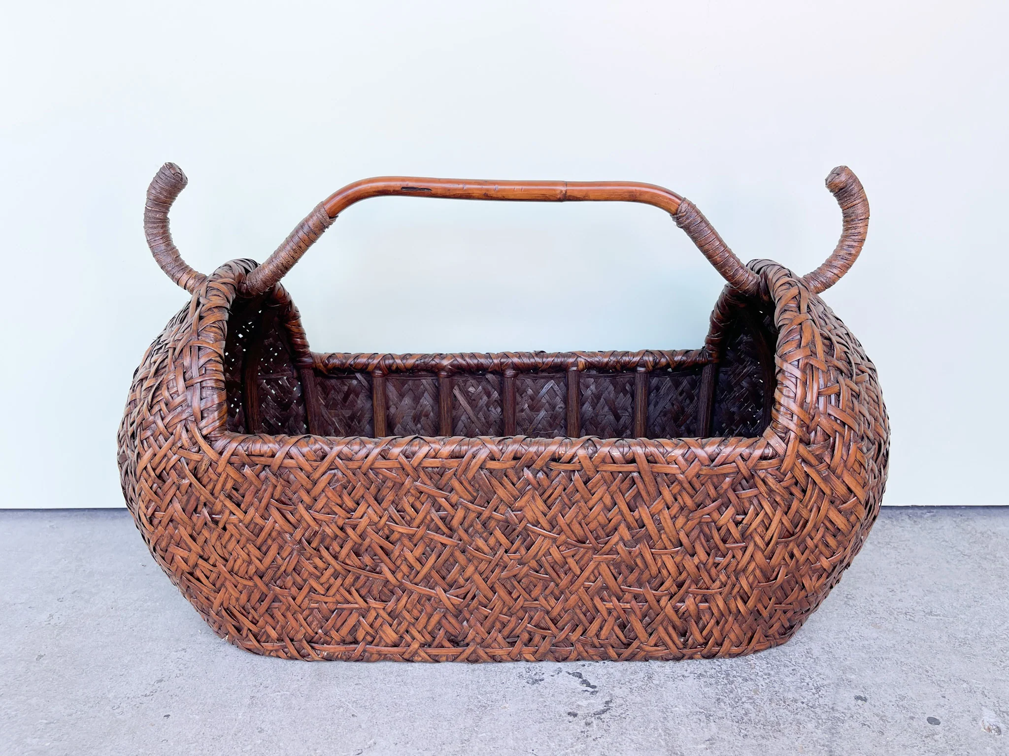 Large Rattan Pagoda Basket
