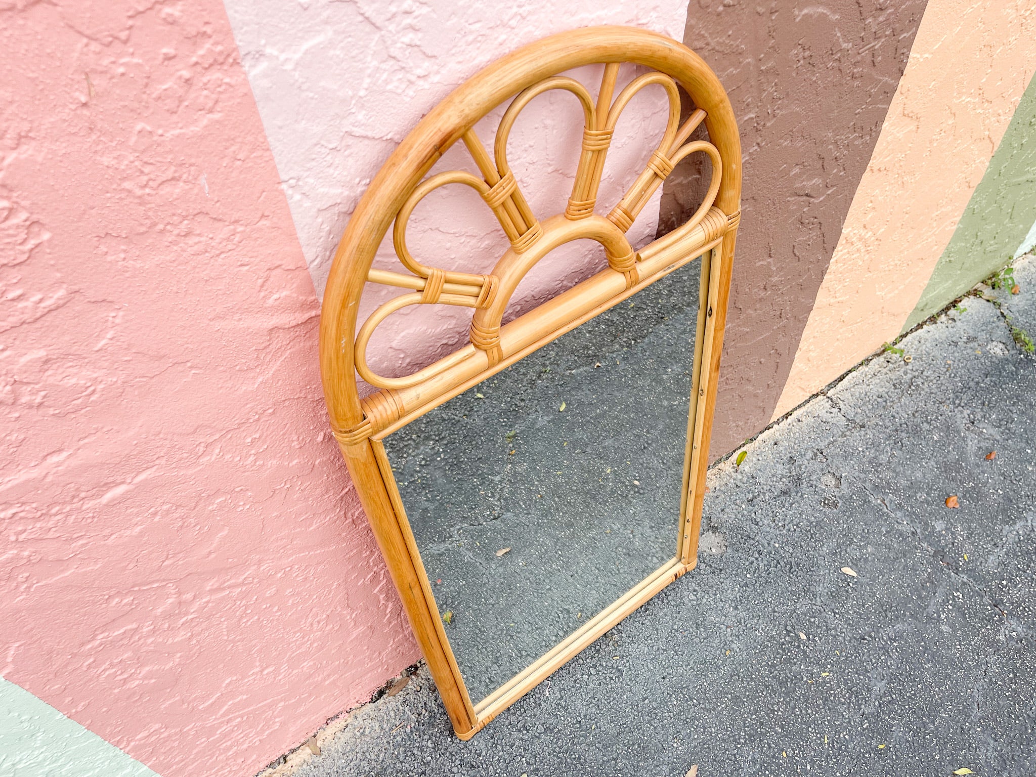 Rattan Sunburst Mirror - Image 2