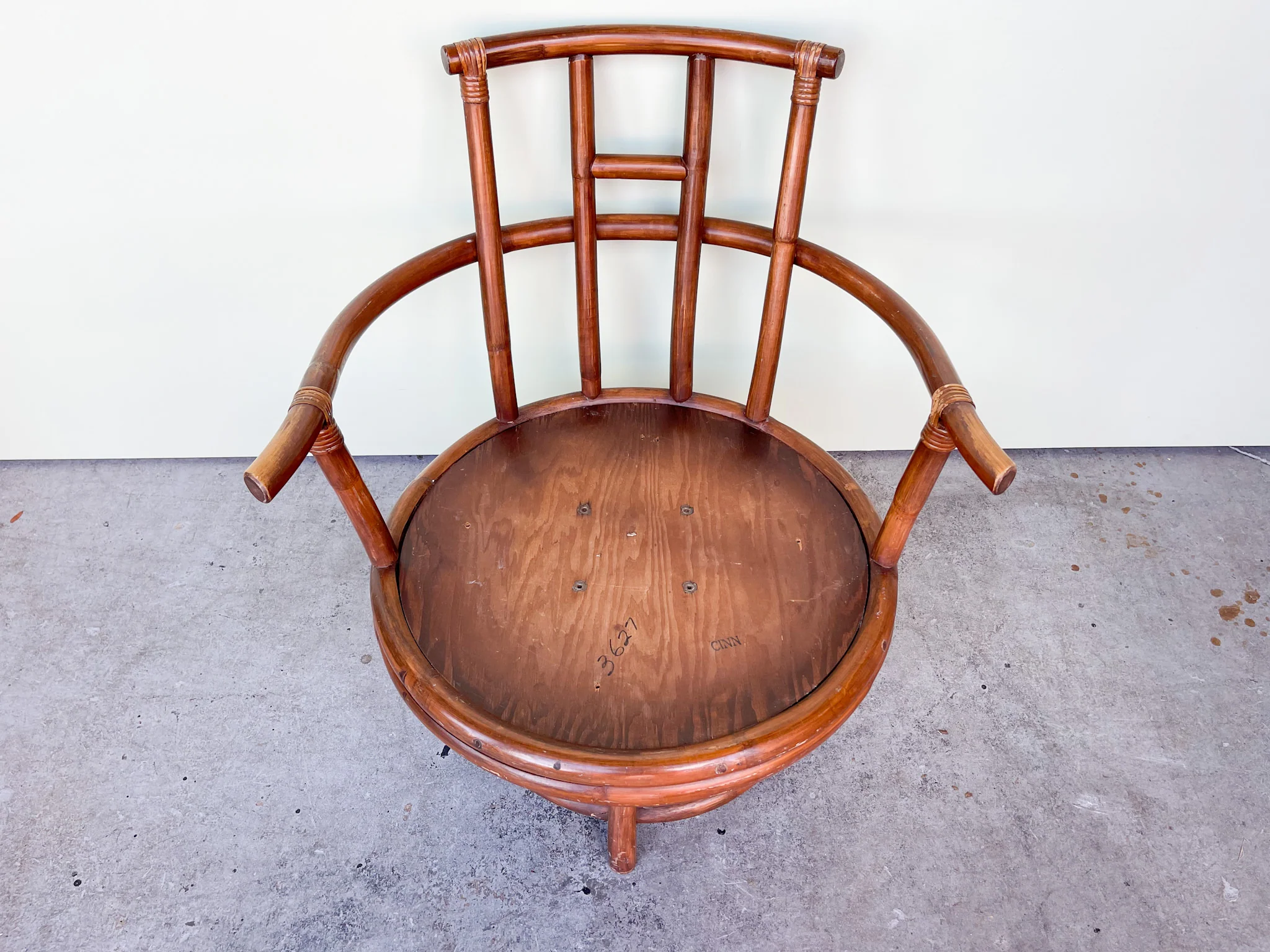 Rattan Swivel Chair - Image 3