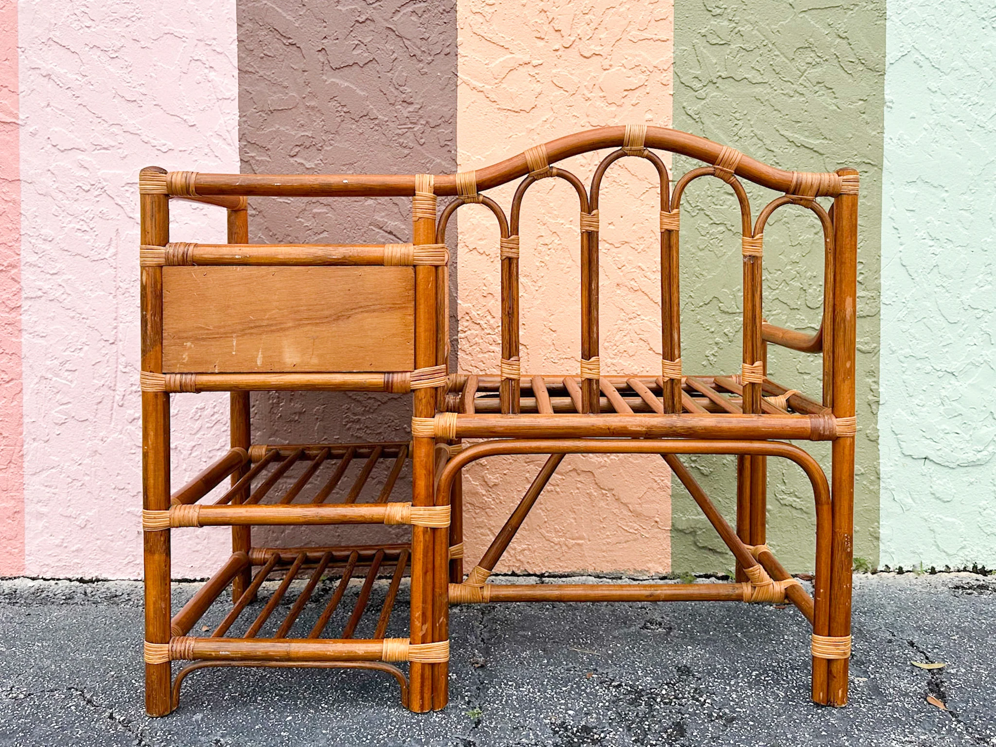 Rattan Telephone Bench - Image 12