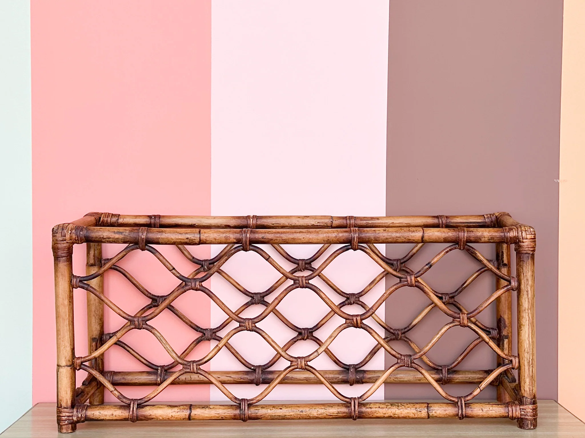 Rattan Wine Rack - Image 2