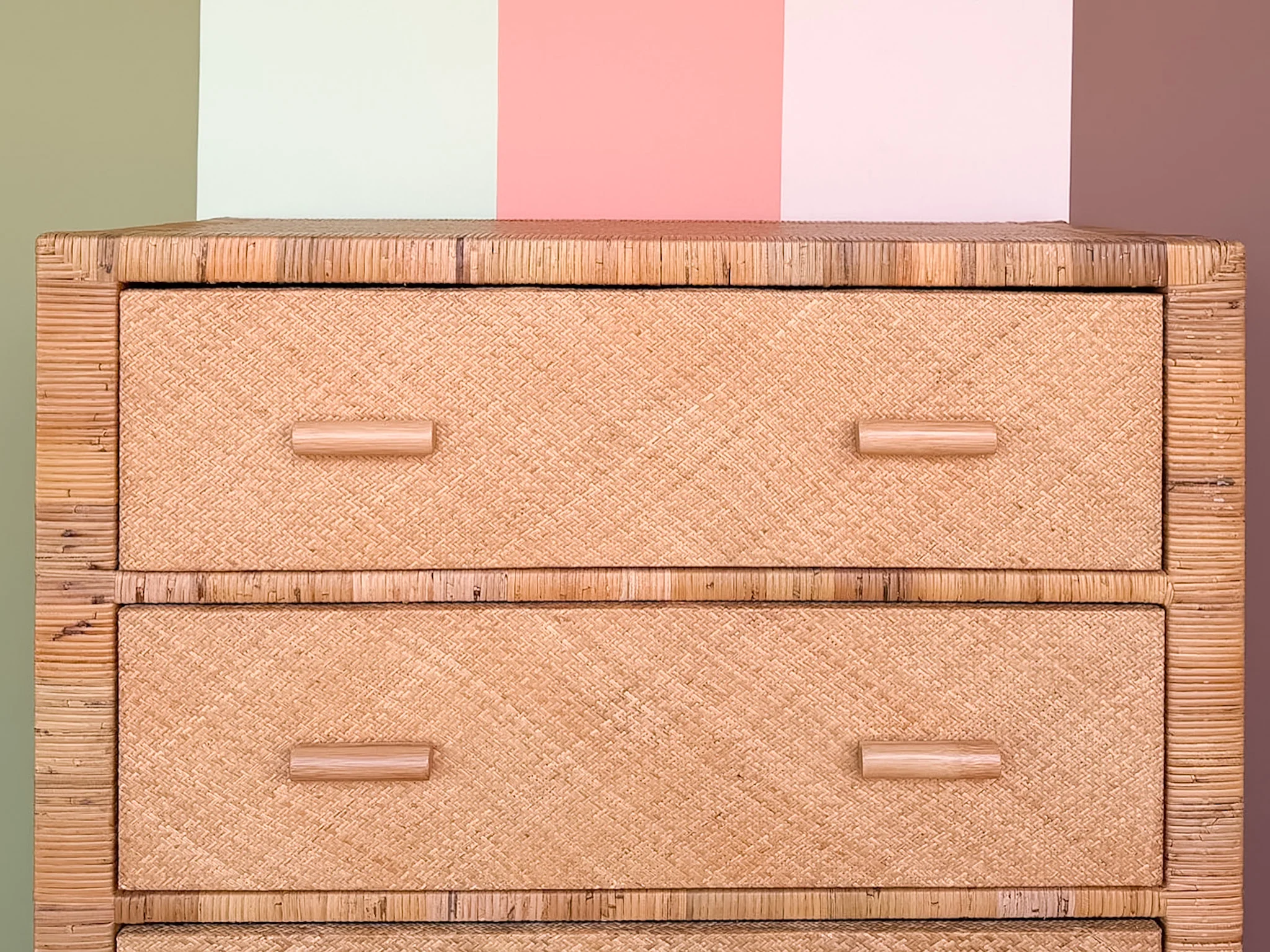 Rattan Wrapped Chest - Image 3