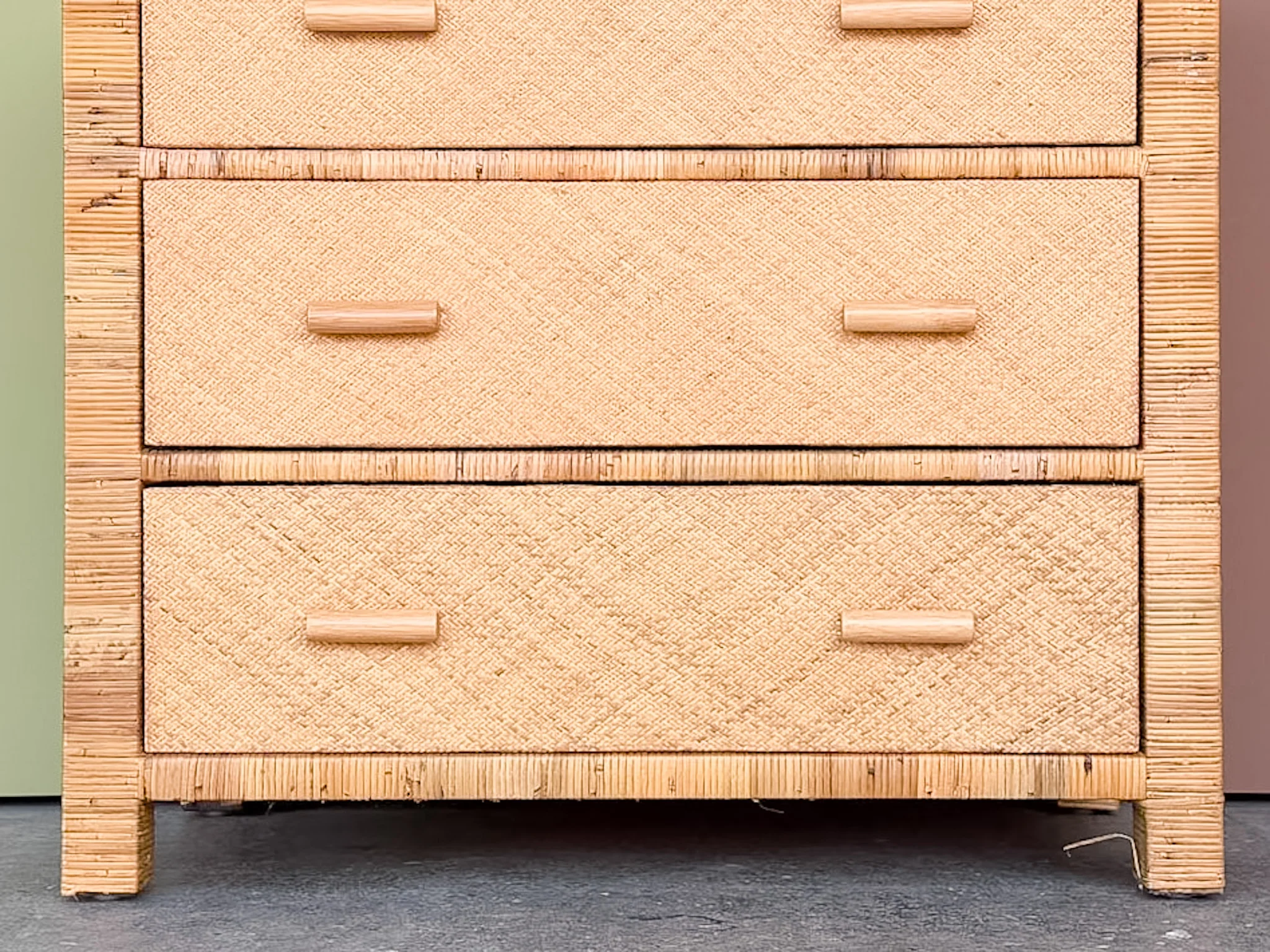 Rattan Wrapped Chest - Image 4