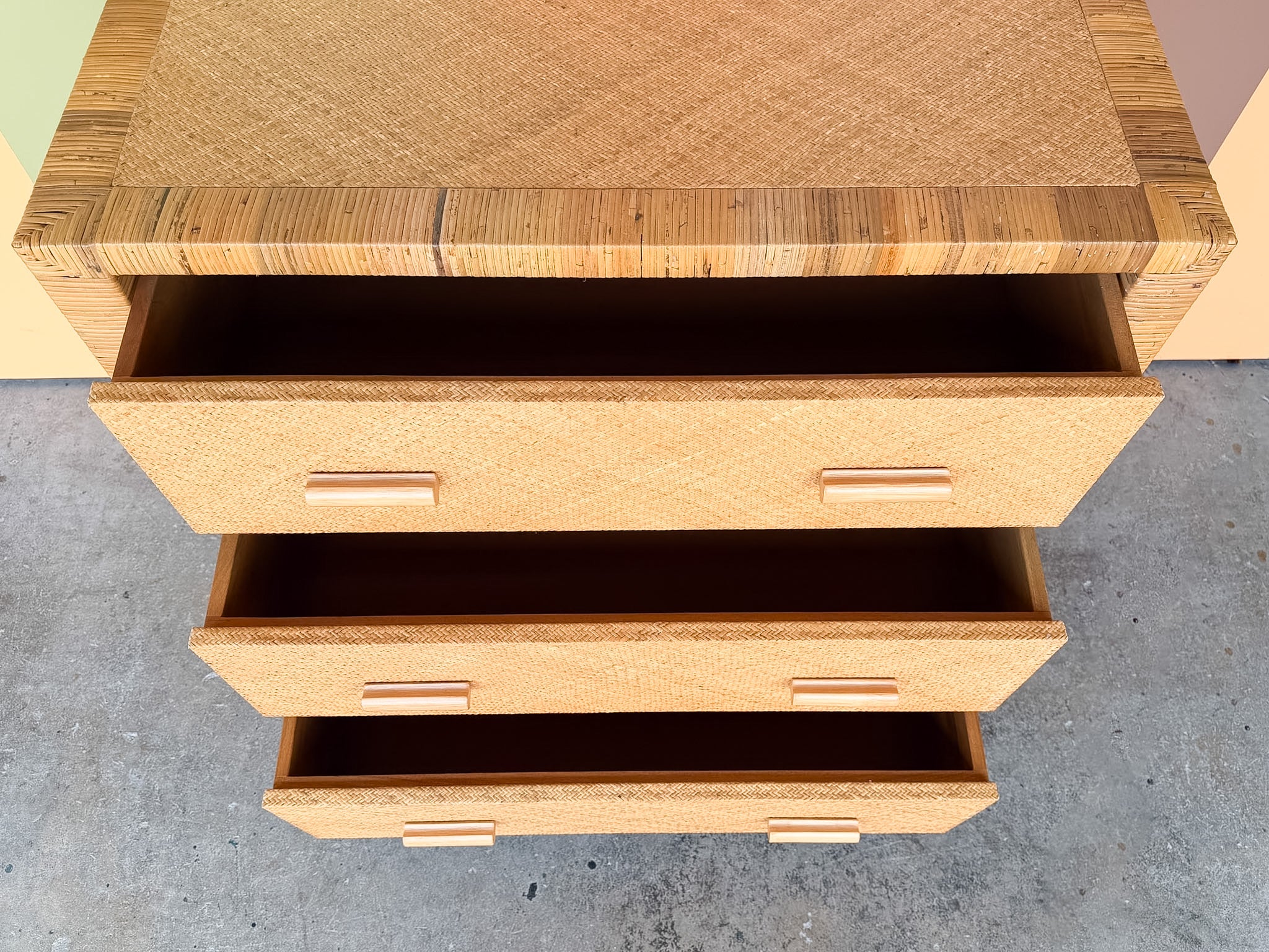 Rattan Wrapped Chest - Image 8