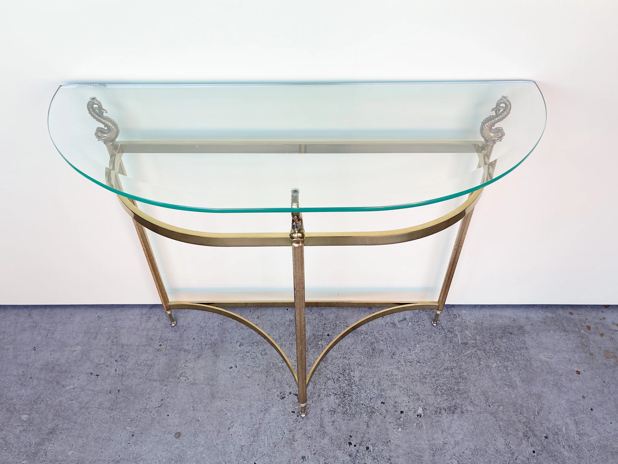 Regency Brass Koi Console - Image 2