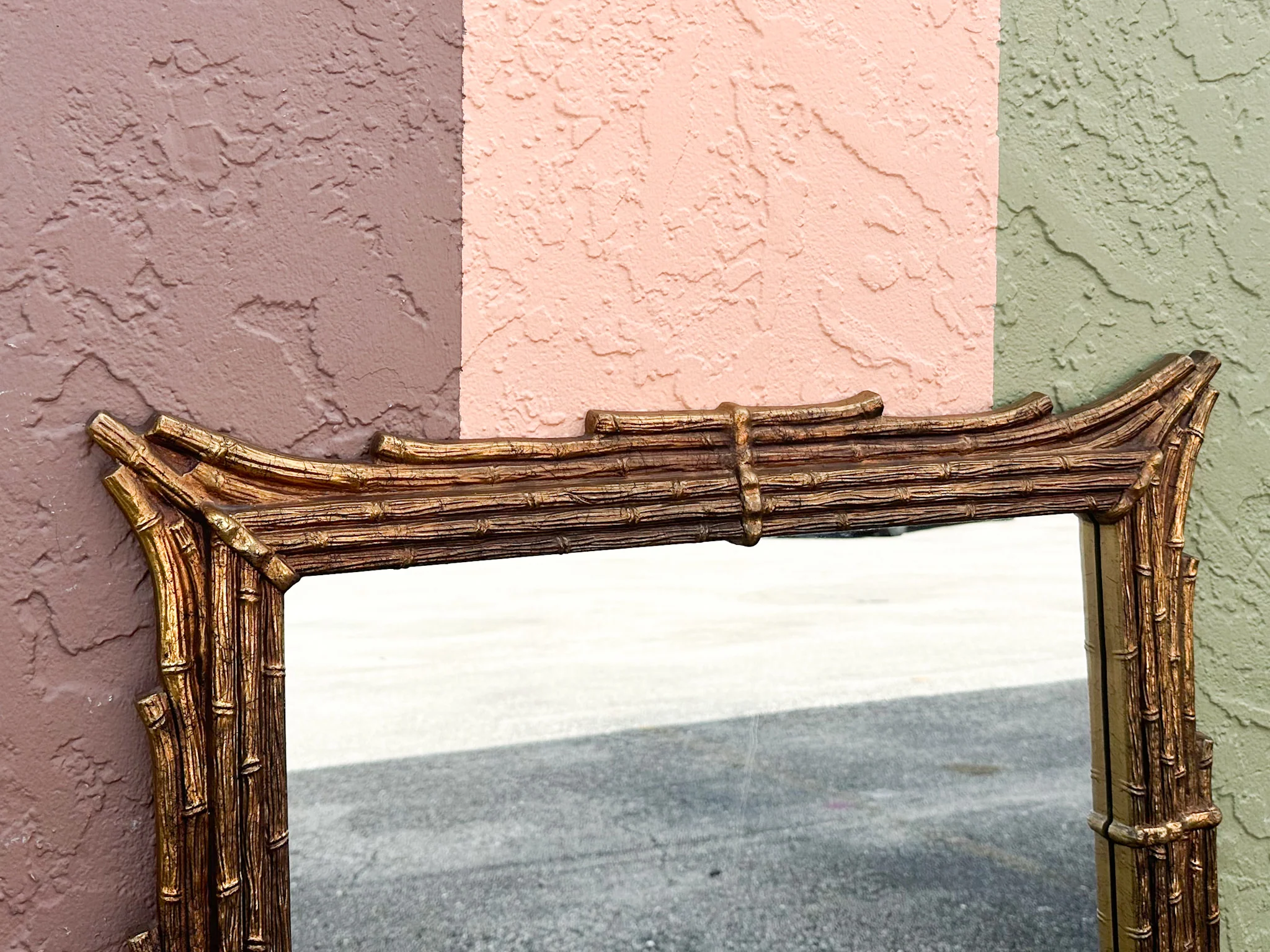 Regency Chic Faux Bamboo Mirror - Image 3