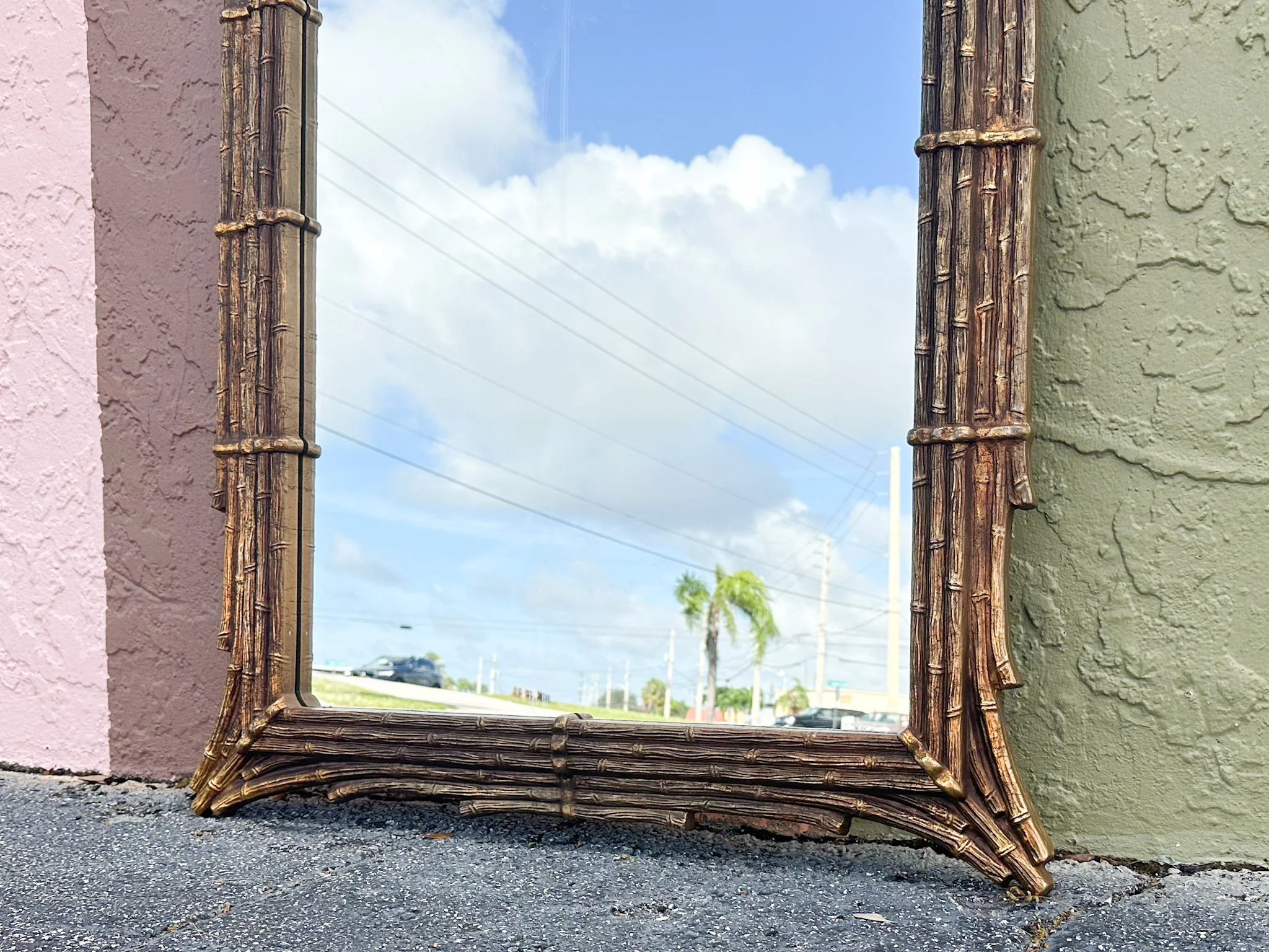Regency Chic Faux Bamboo Mirror - Image 4