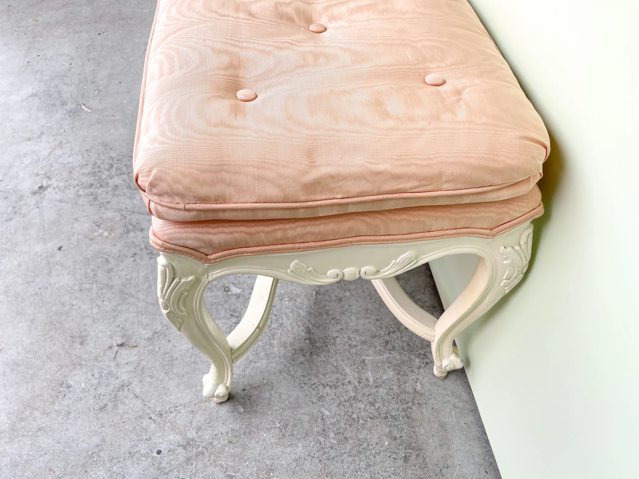 Regency Chic Shell Motif Bench - Image 6