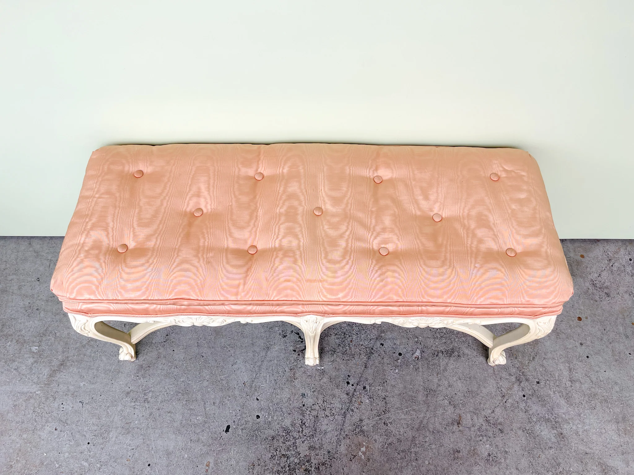 Regency Chic Shell Motif Bench - Image 7