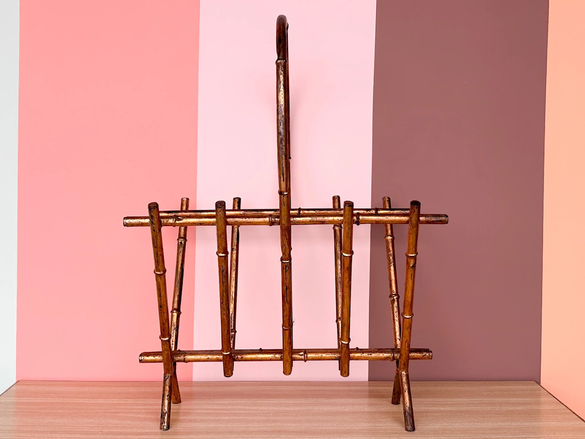 Regency Faux Bamboo Magazine Rack - Image 2