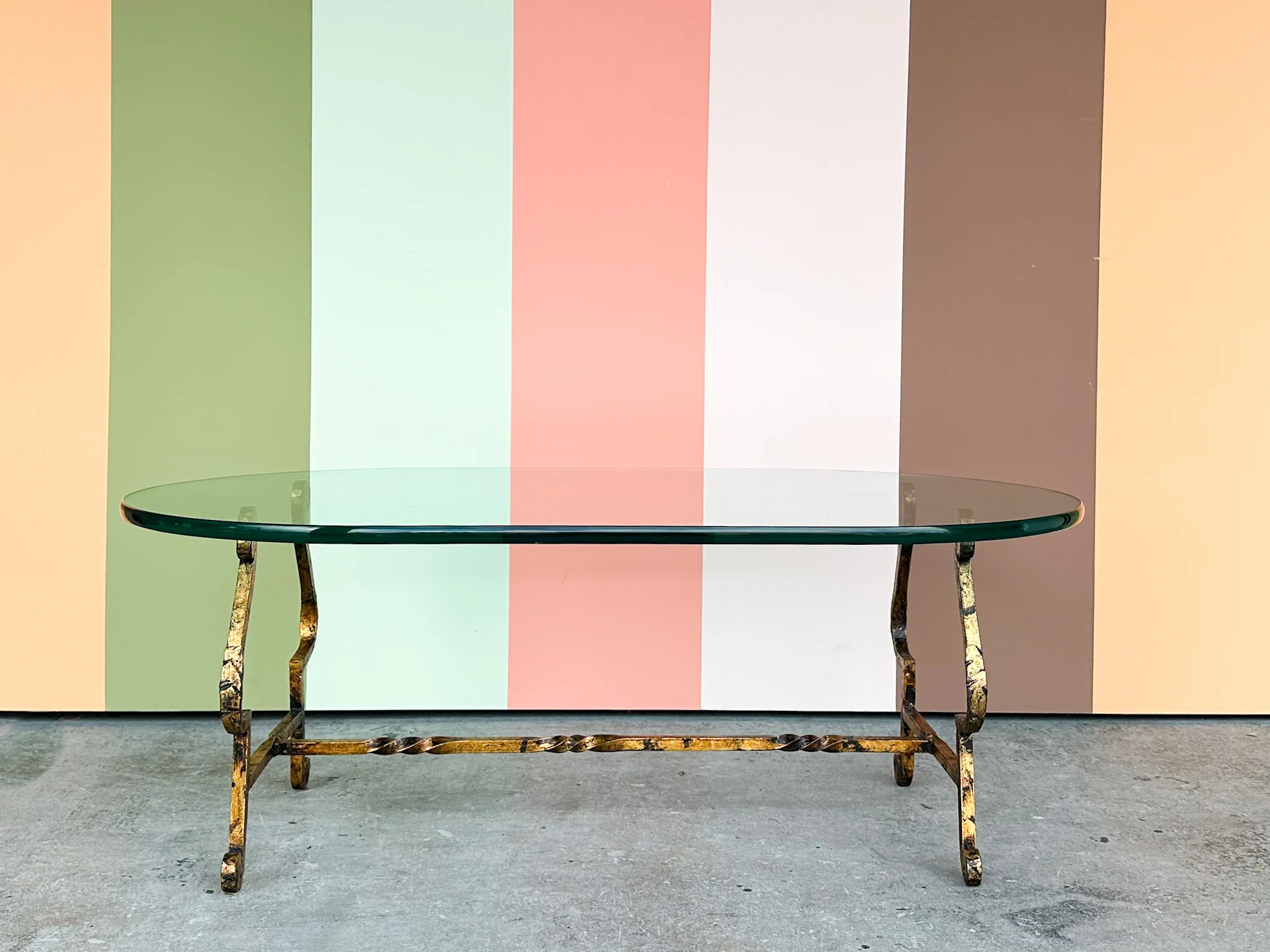 Regency Style Metal Coffee Table - Image 2