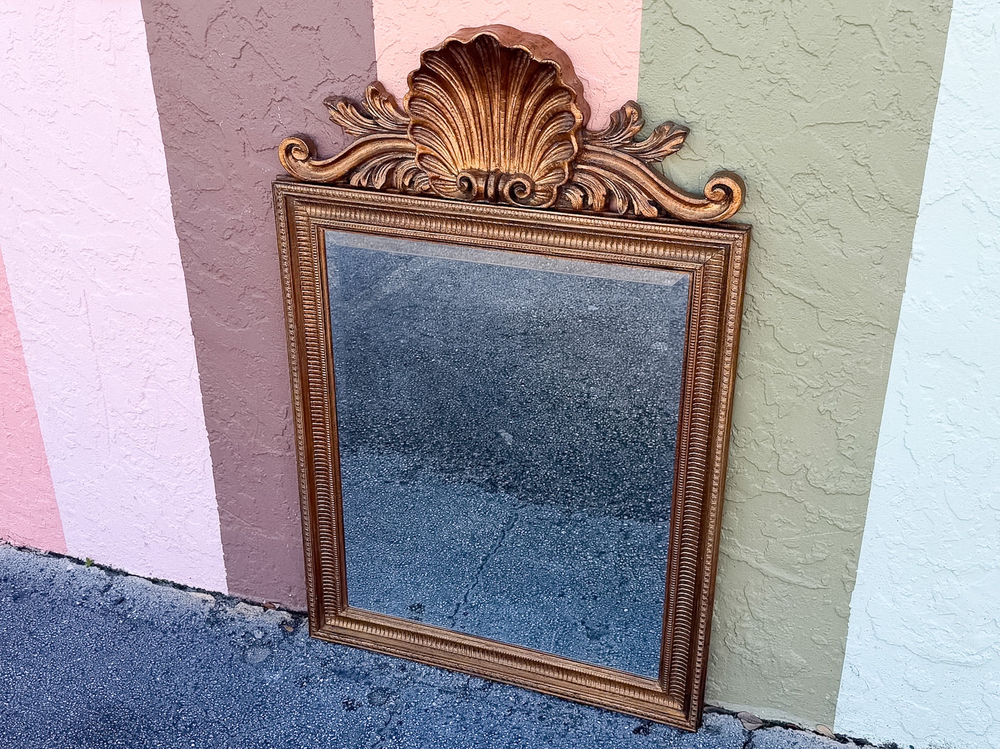 Regency Style Shell Motif Mirror - Image 3