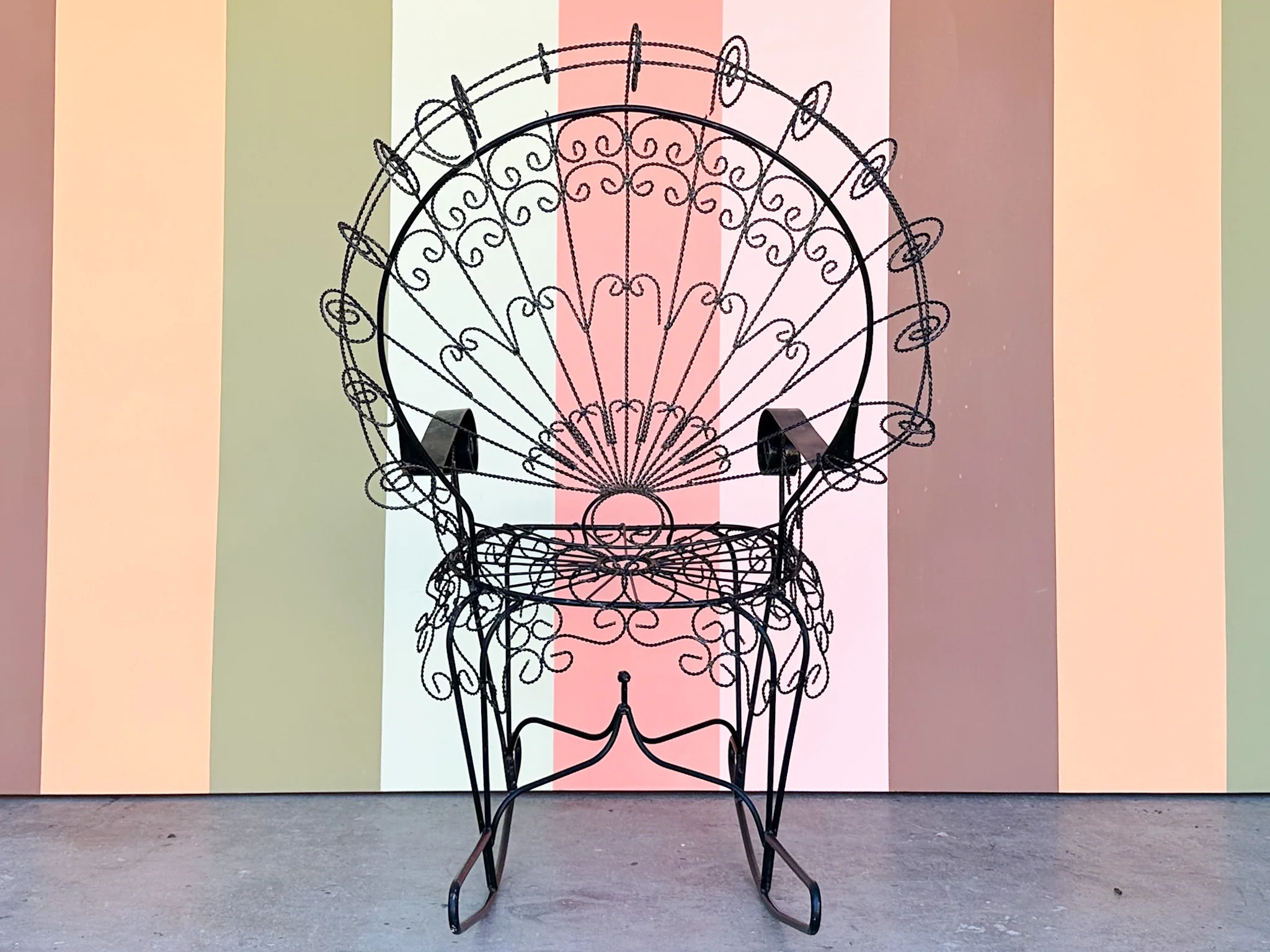 Salterini Style Peacock Rocker - Image 4