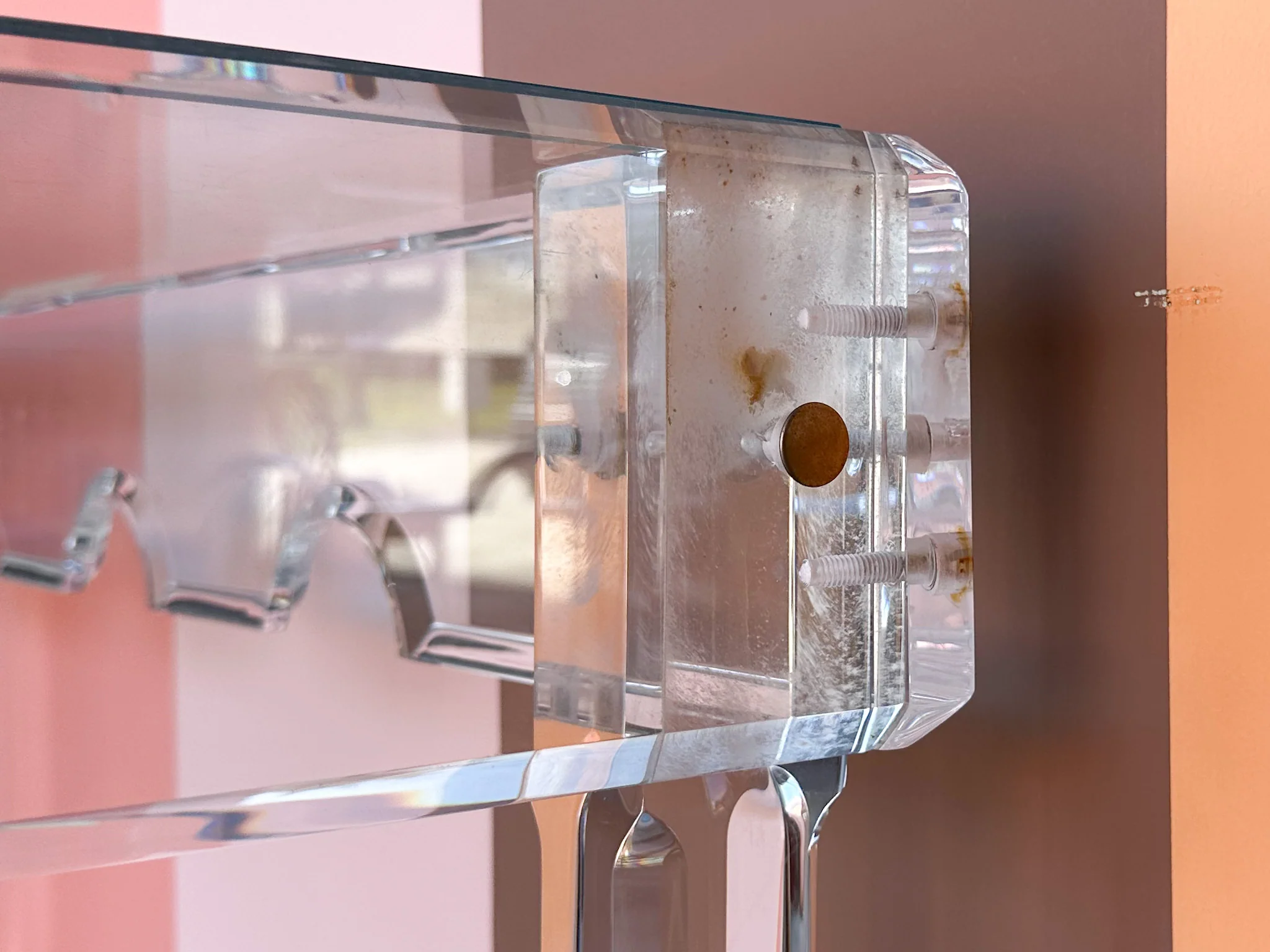 Scalloped Lucite Game Table - Image 3