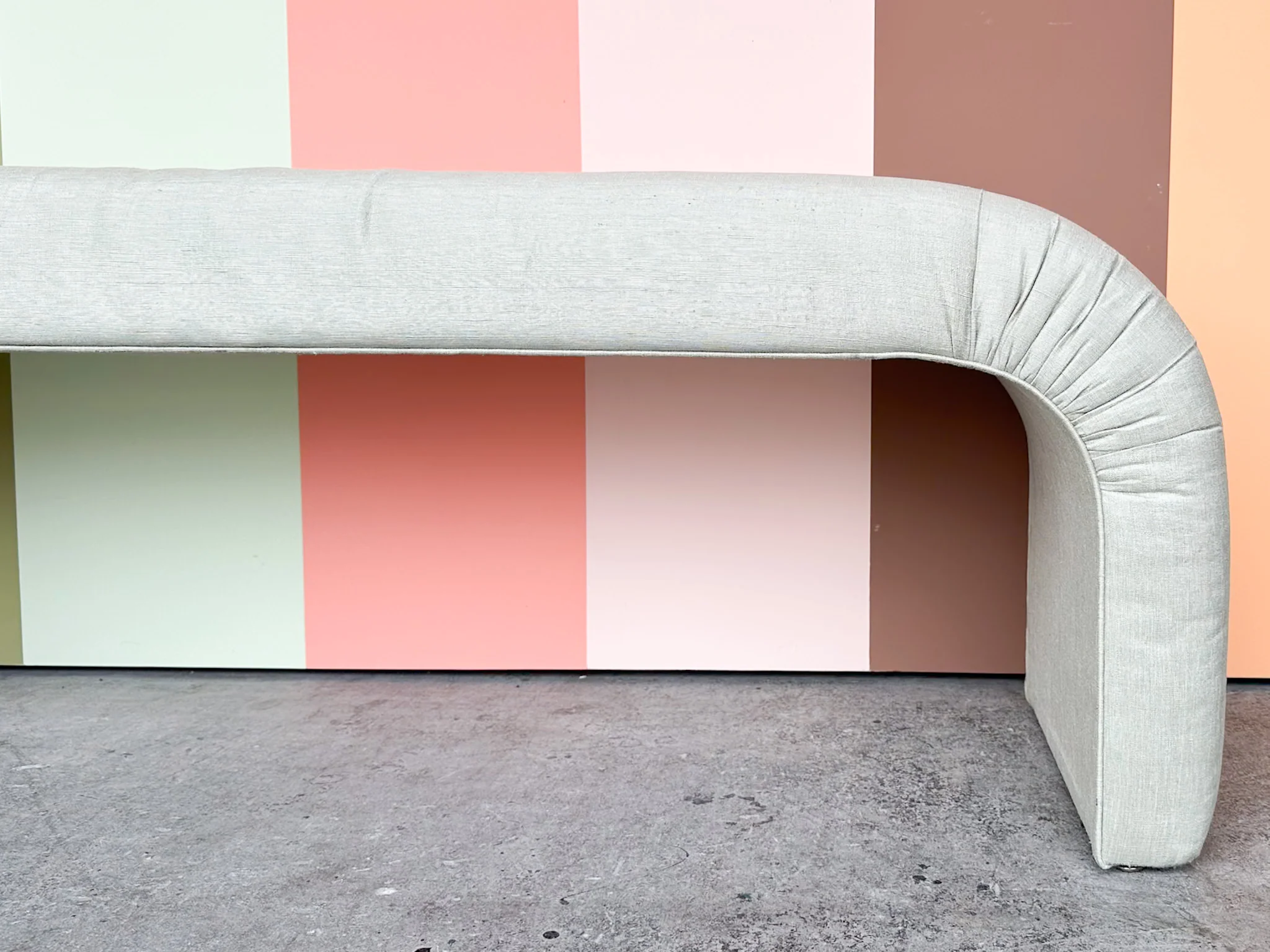 Seafoam Upholstered Waterfall Beach - Image 5