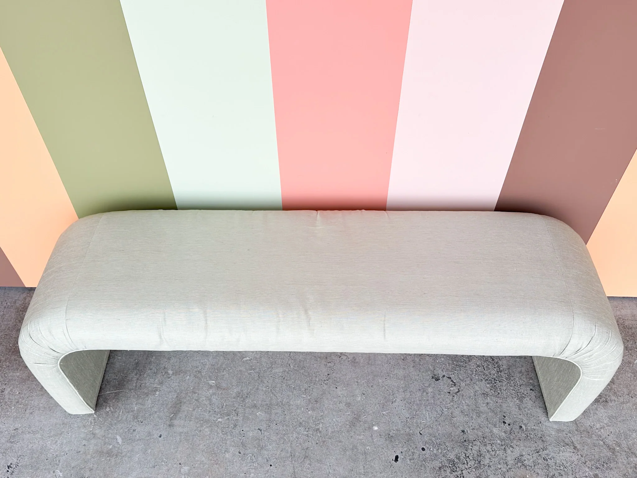 Seafoam Upholstered Waterfall Beach - Image 6