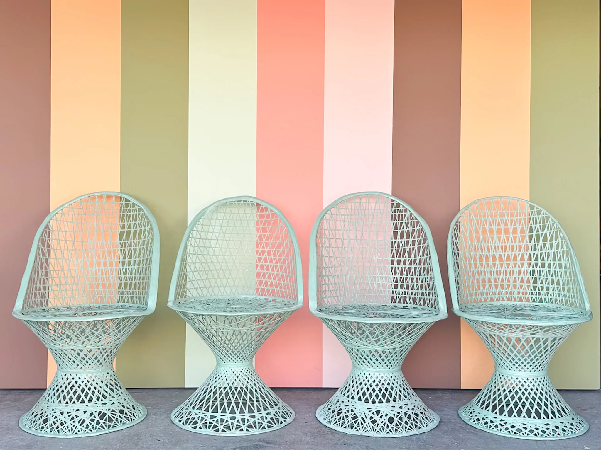Seafoam Webspun Outdoor Dining Set - Image 9