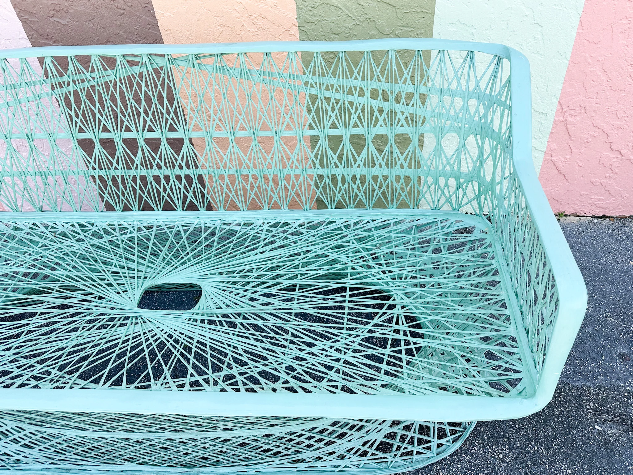Seafoam Webspun Sofa - Image 14