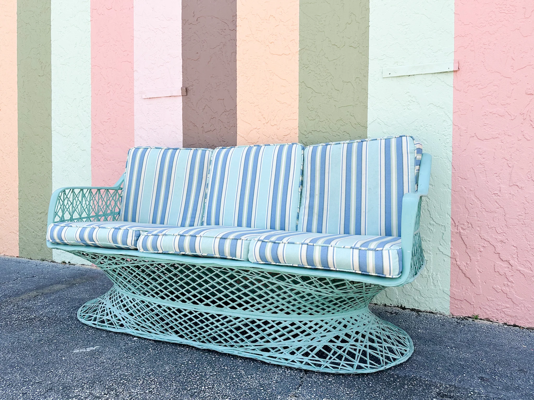 Seafoam Webspun Sofa - Image 2