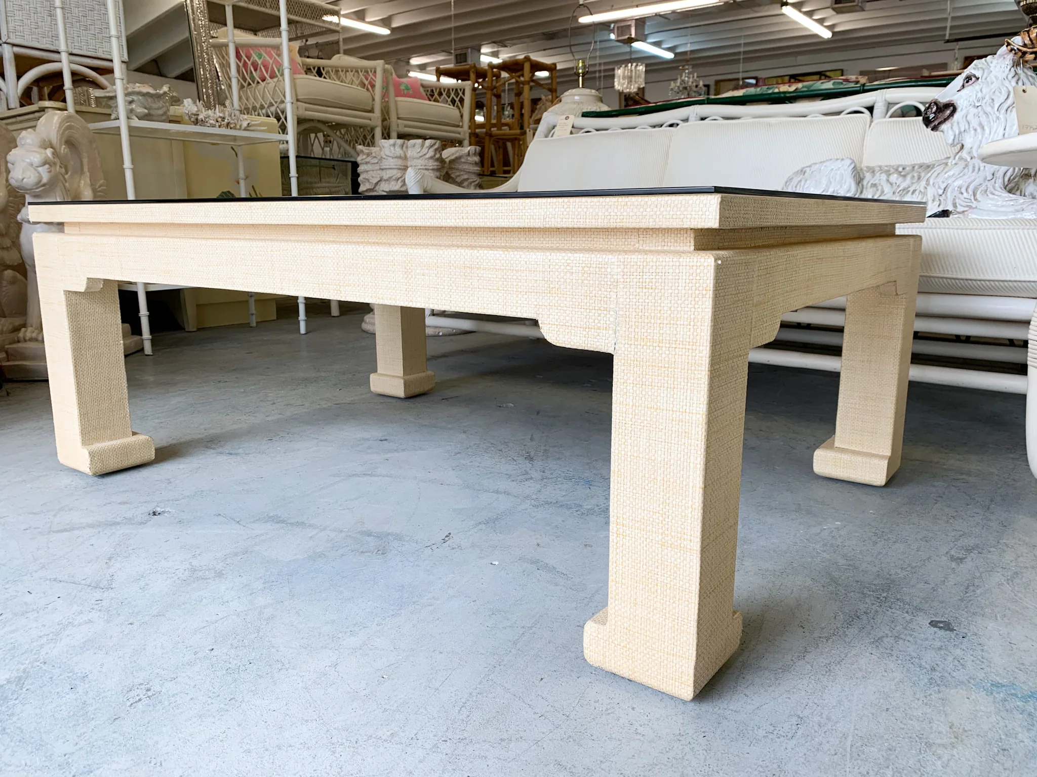 Seagrass Wrapped Ming Coffee Table - Image 3