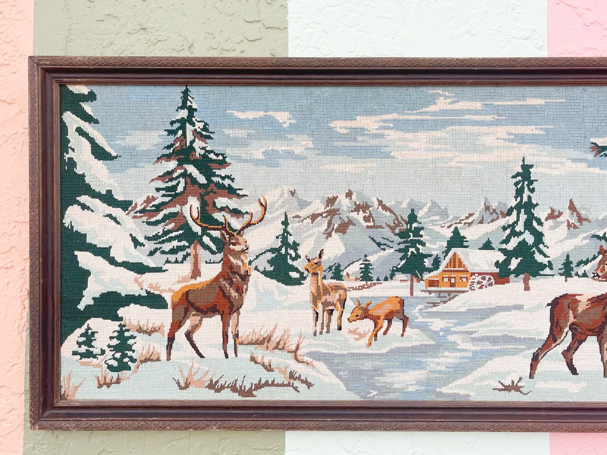 Serene Winter Scene Needlepoint - Image 3