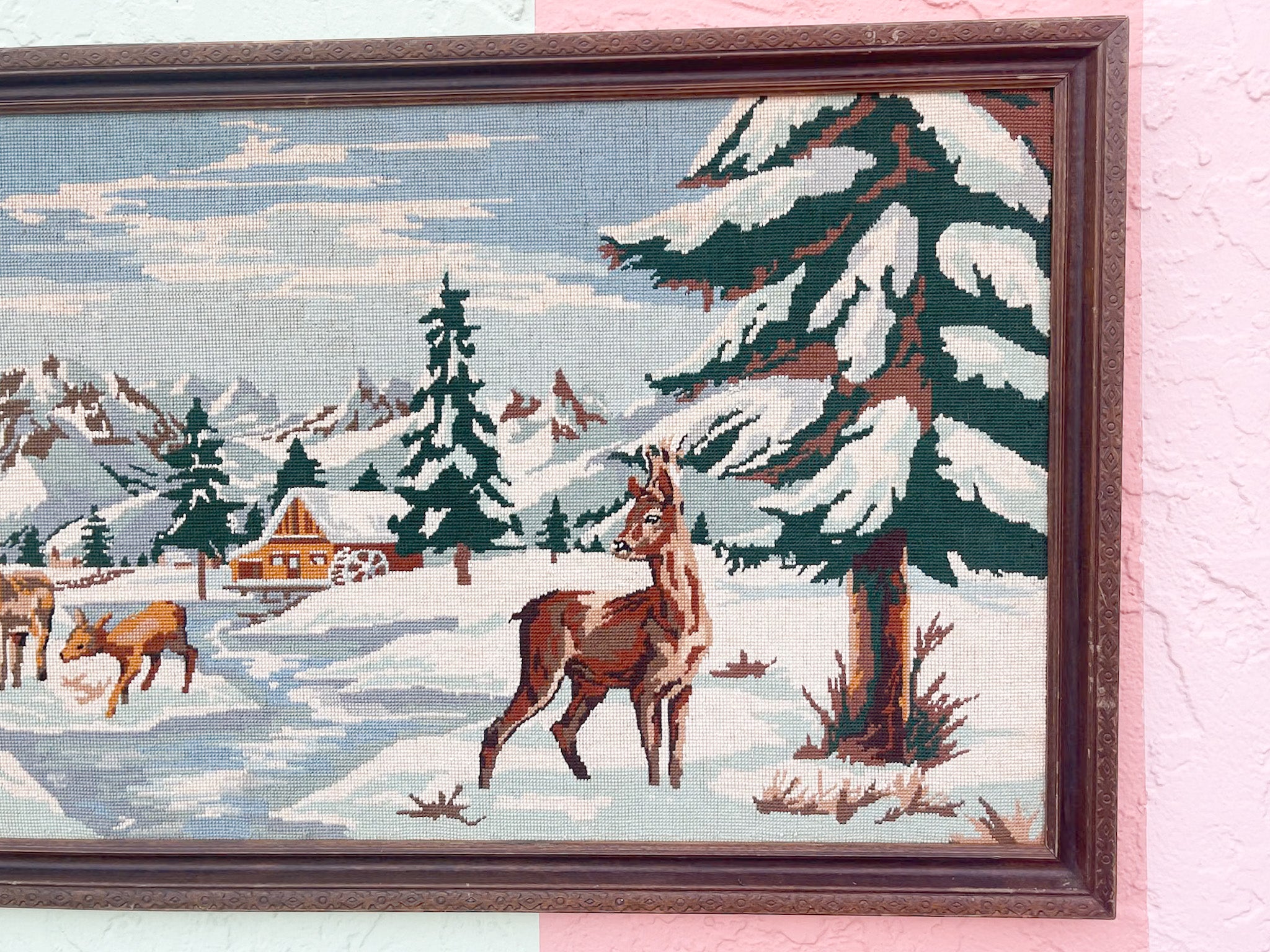 Serene Winter Scene Needlepoint - Image 4