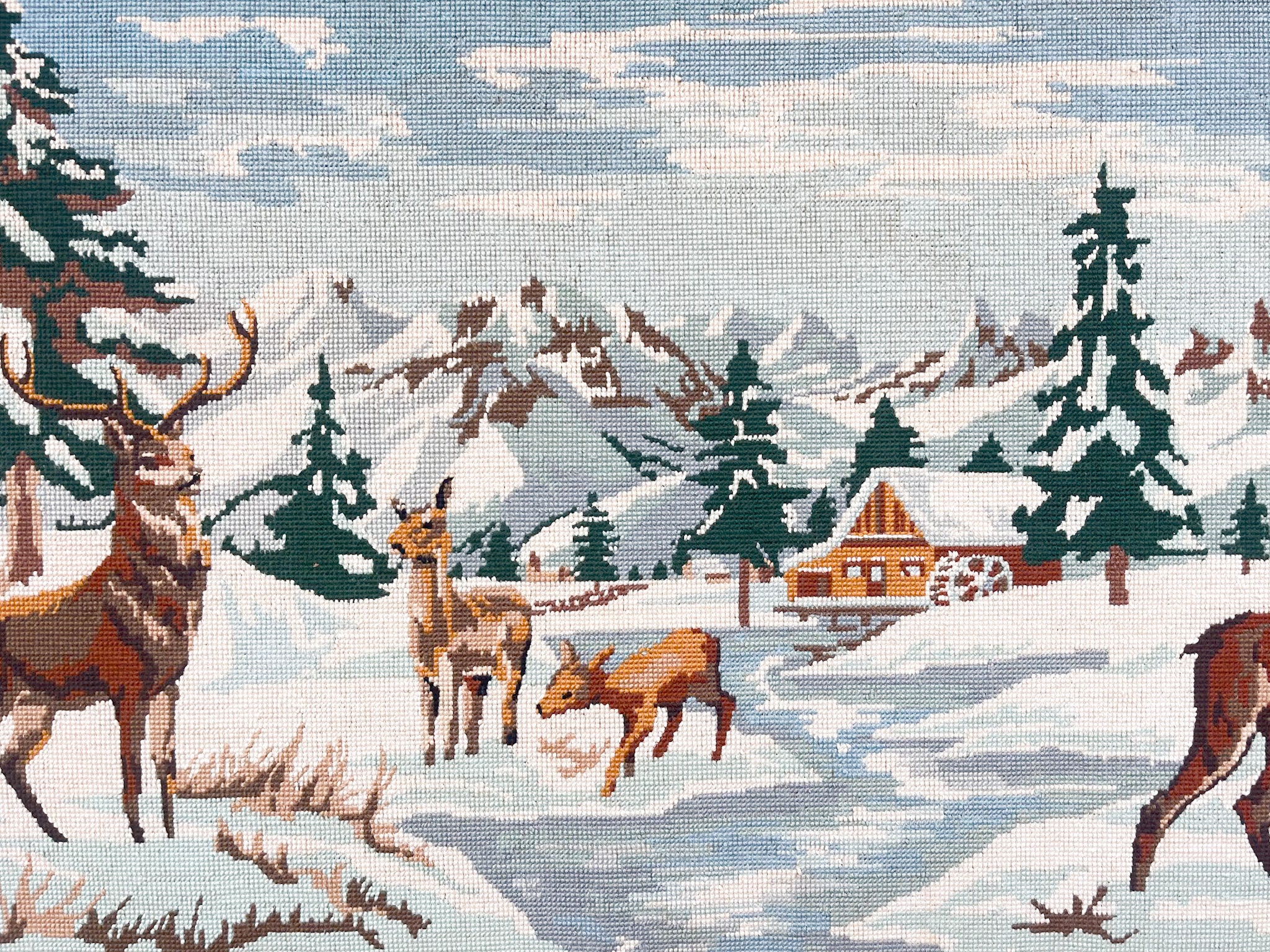 Serene Winter Scene Needlepoint - Image 5