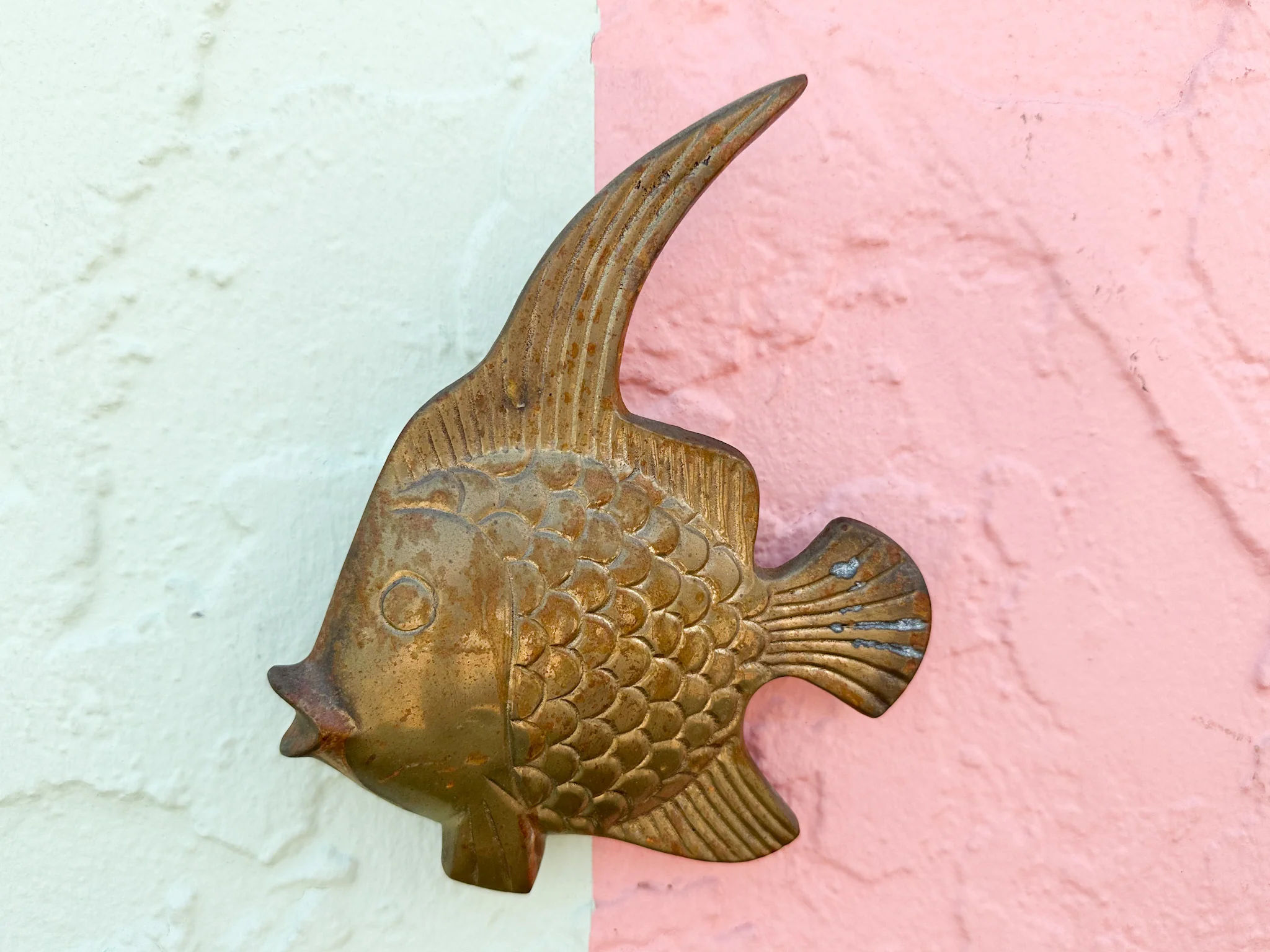 Set of Six Brass Angelfish - Image 4