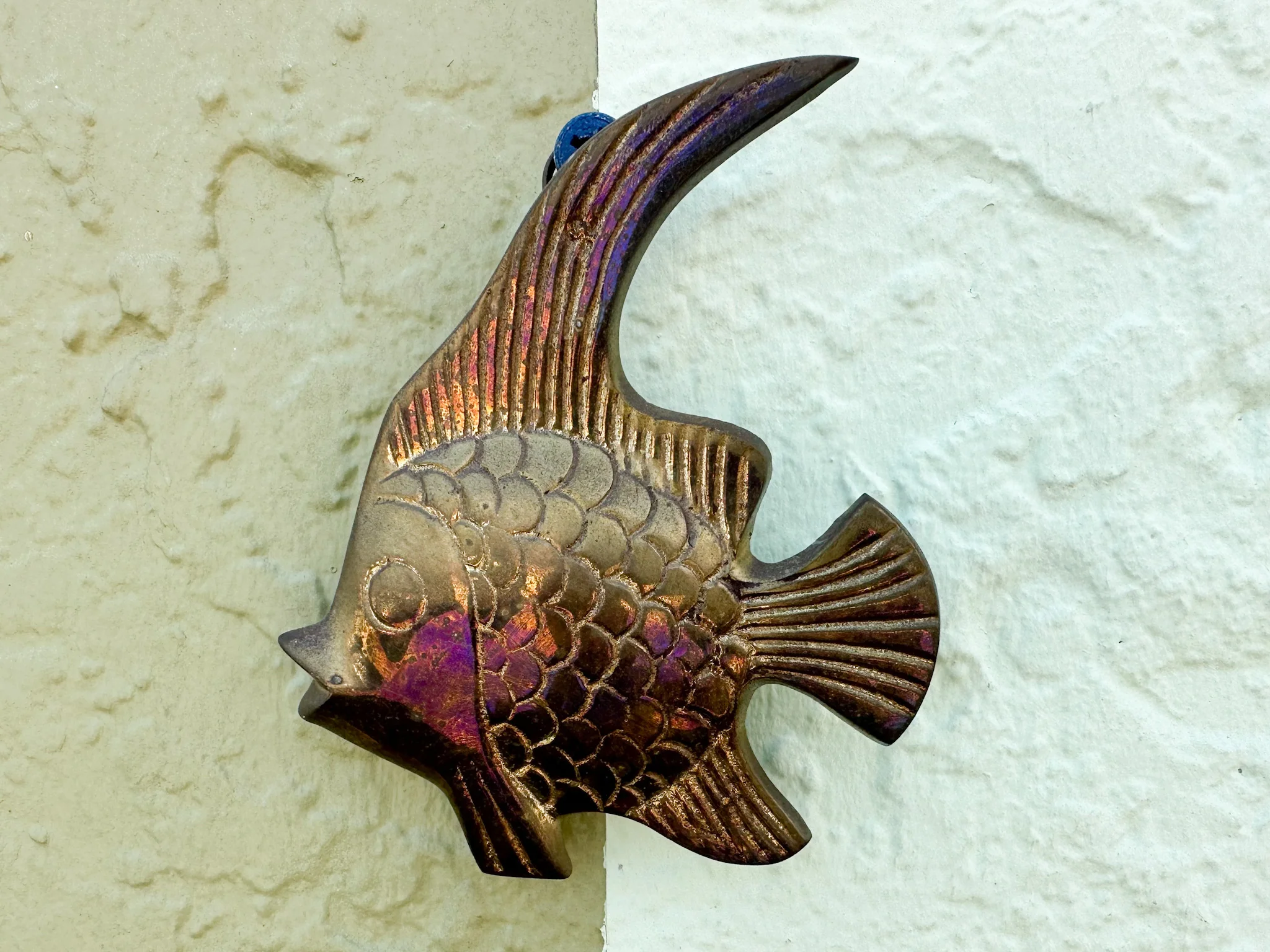 Set of Six Brass Angelfish - Image 5