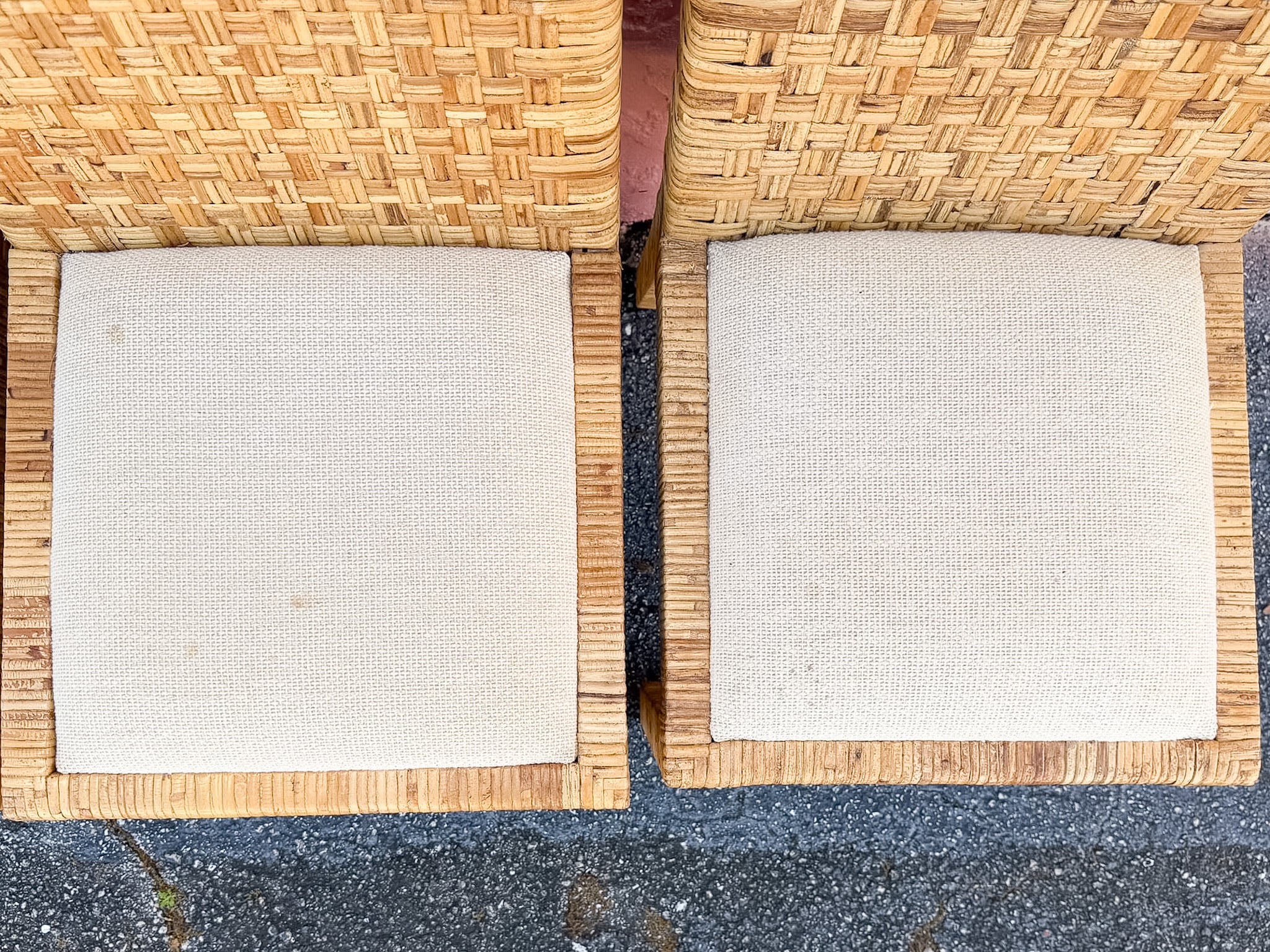 Set of Eight Baldwin Style Rattan Wrapped Dining Chairs - Image 17