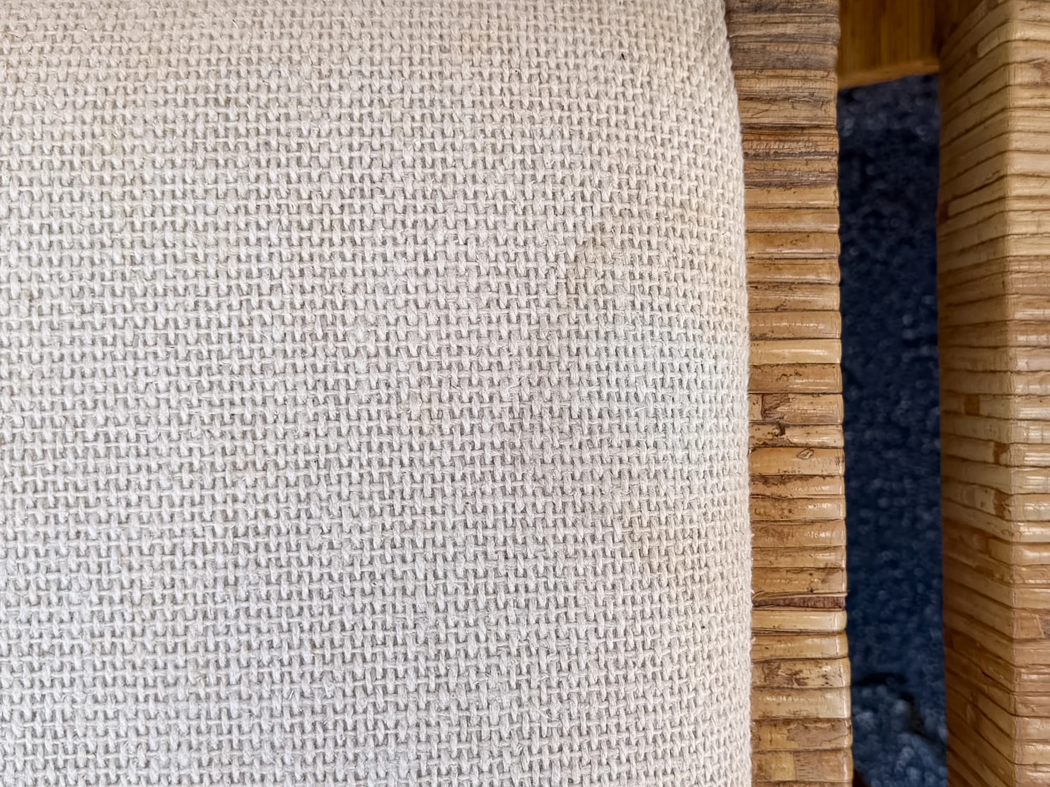 Set of Eight Baldwin Style Rattan Wrapped Dining Chairs - Image 19