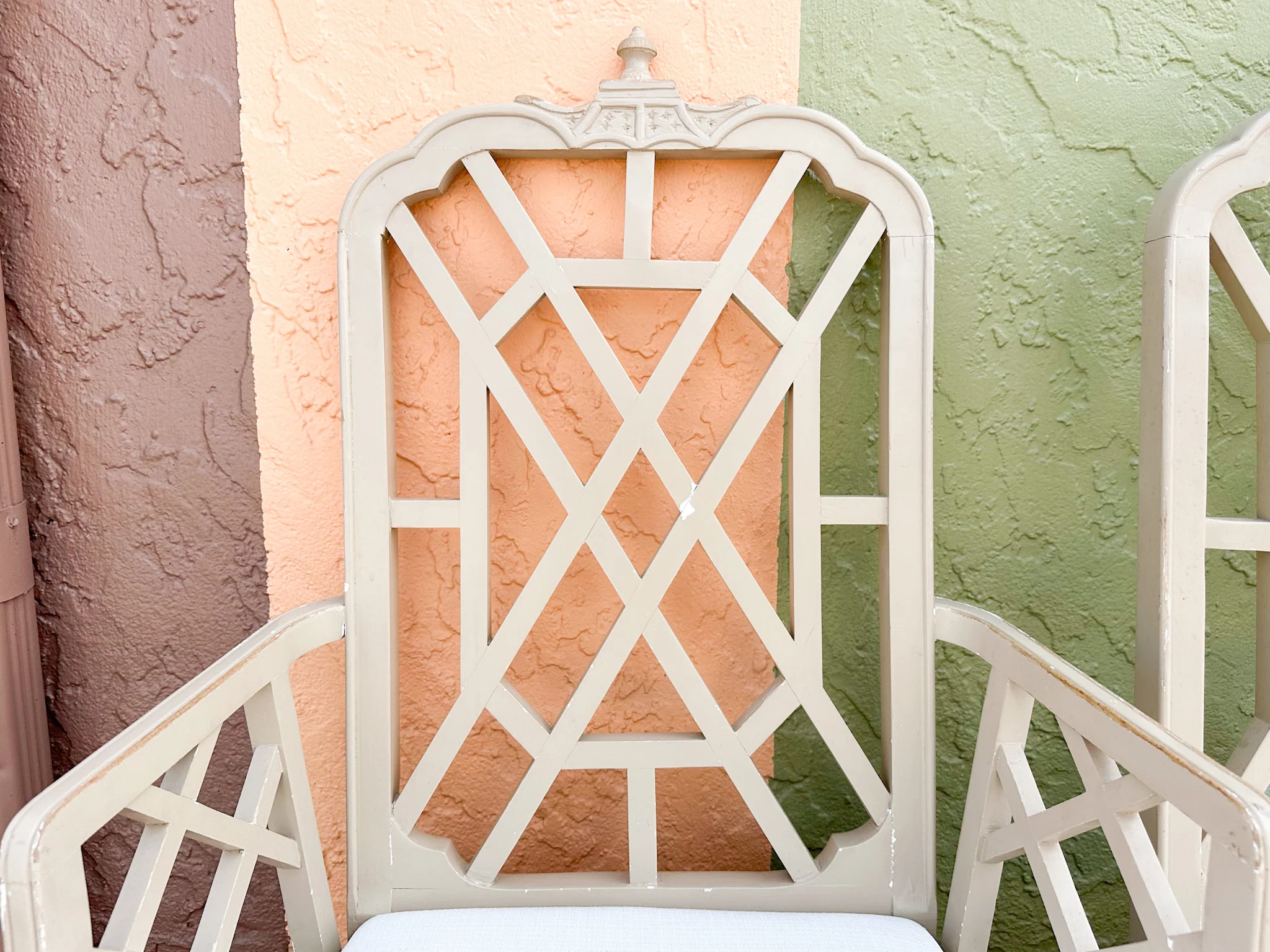 Set of Eight Fretwork Pagoda Dining Chairs - Image 17