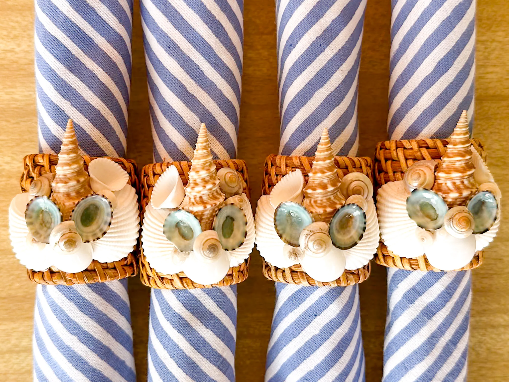 Set of Eight Shellegance Napkin Rings - Image 14