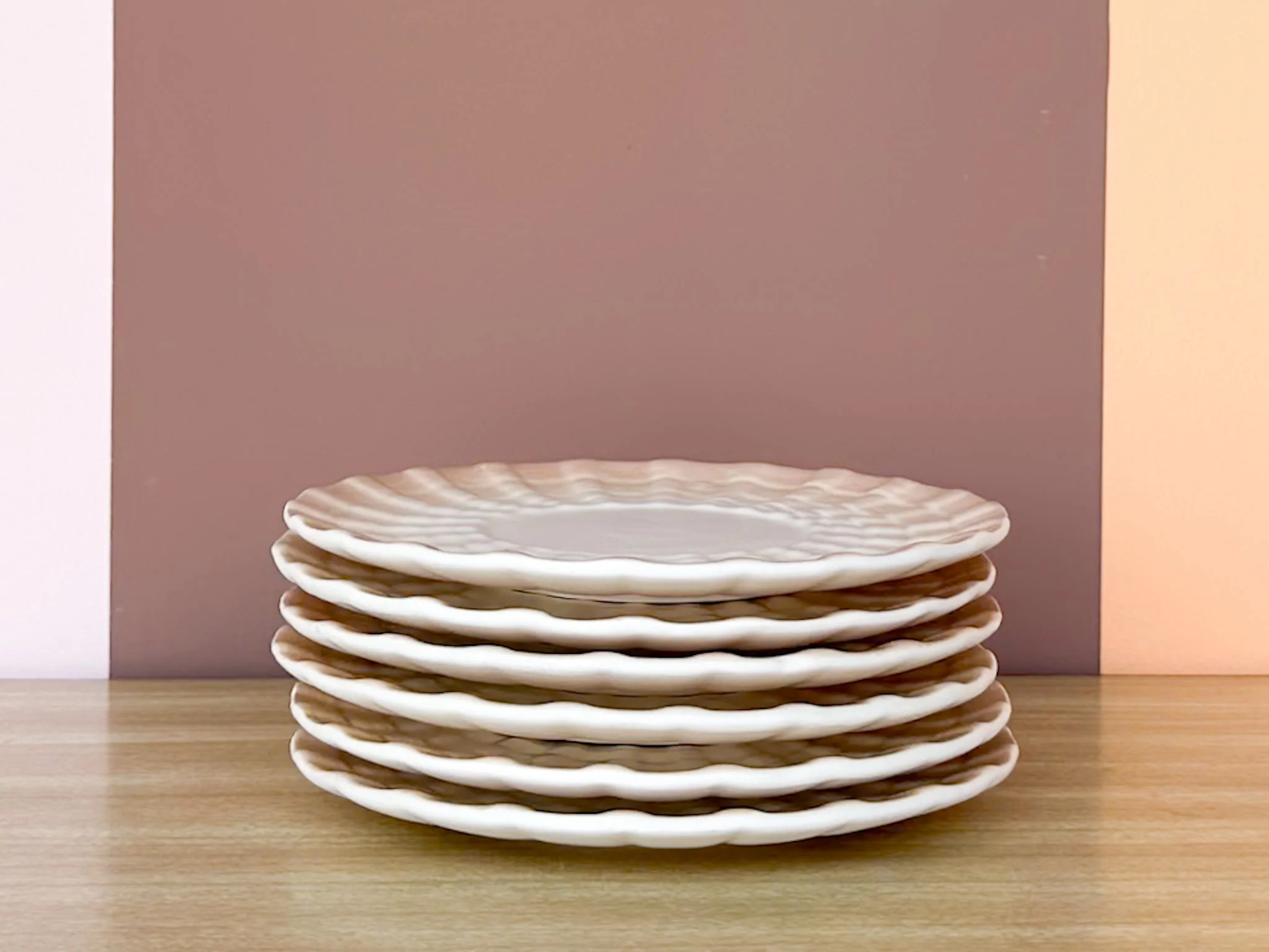 Set of Five Seashell Teacups and Saucers - Image 3