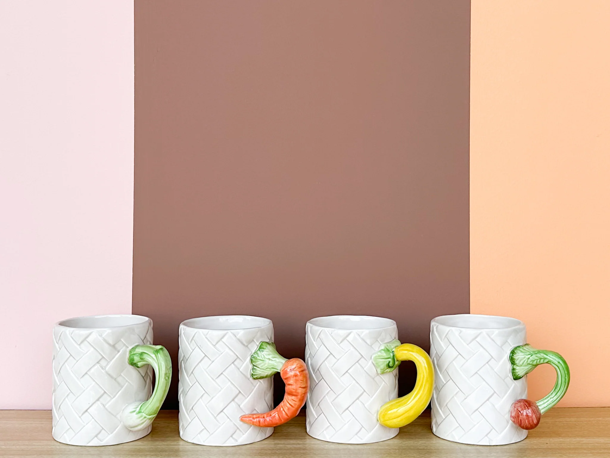Set of Four Fitz and Floyd Veggie Mugs - Image 2