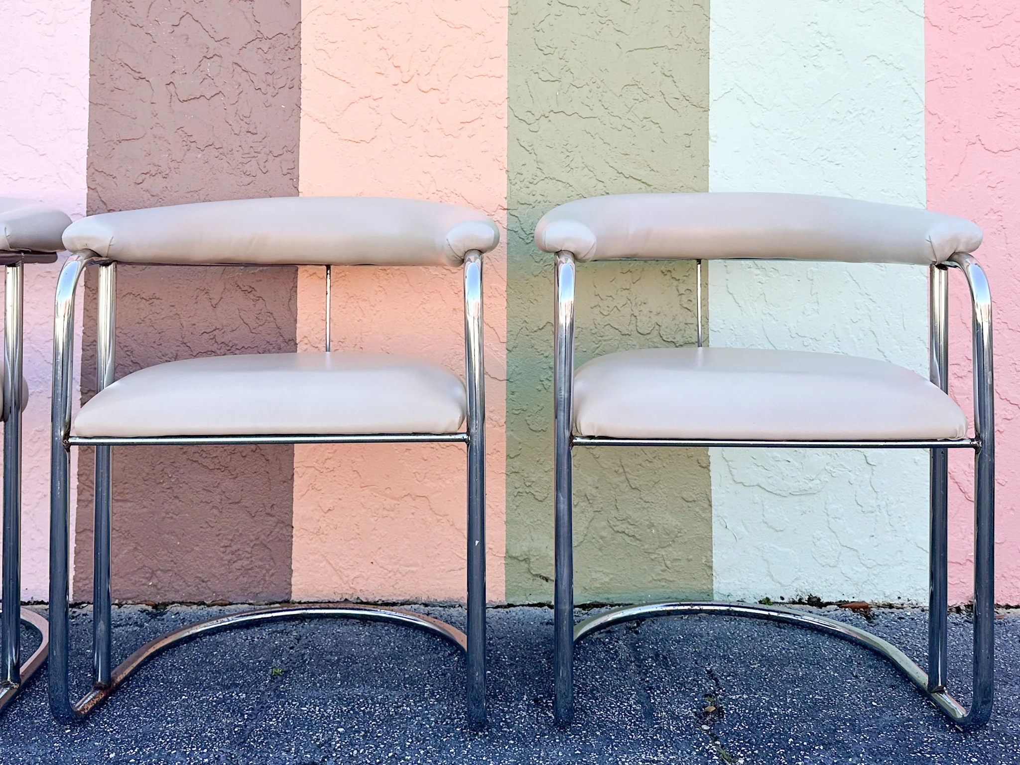Set of Four MCM Cantilever Chairs - Image 11